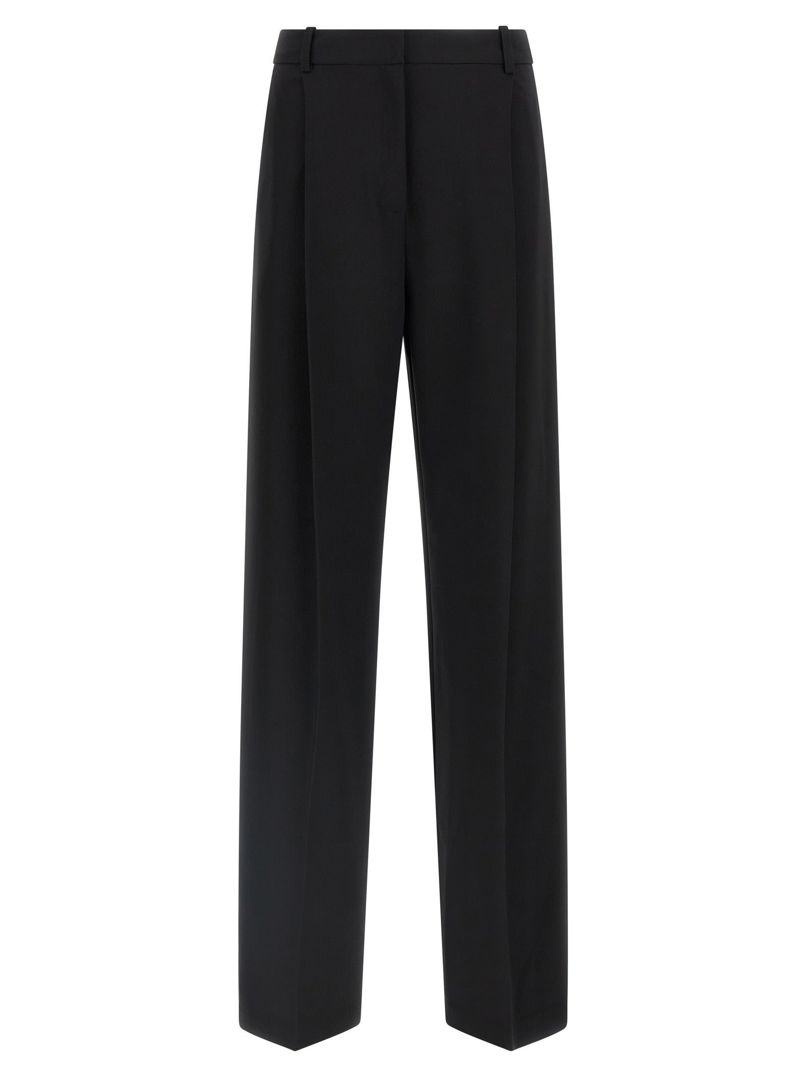 Elisabetta Franchi Schwarze Freizeithose aus Polyester