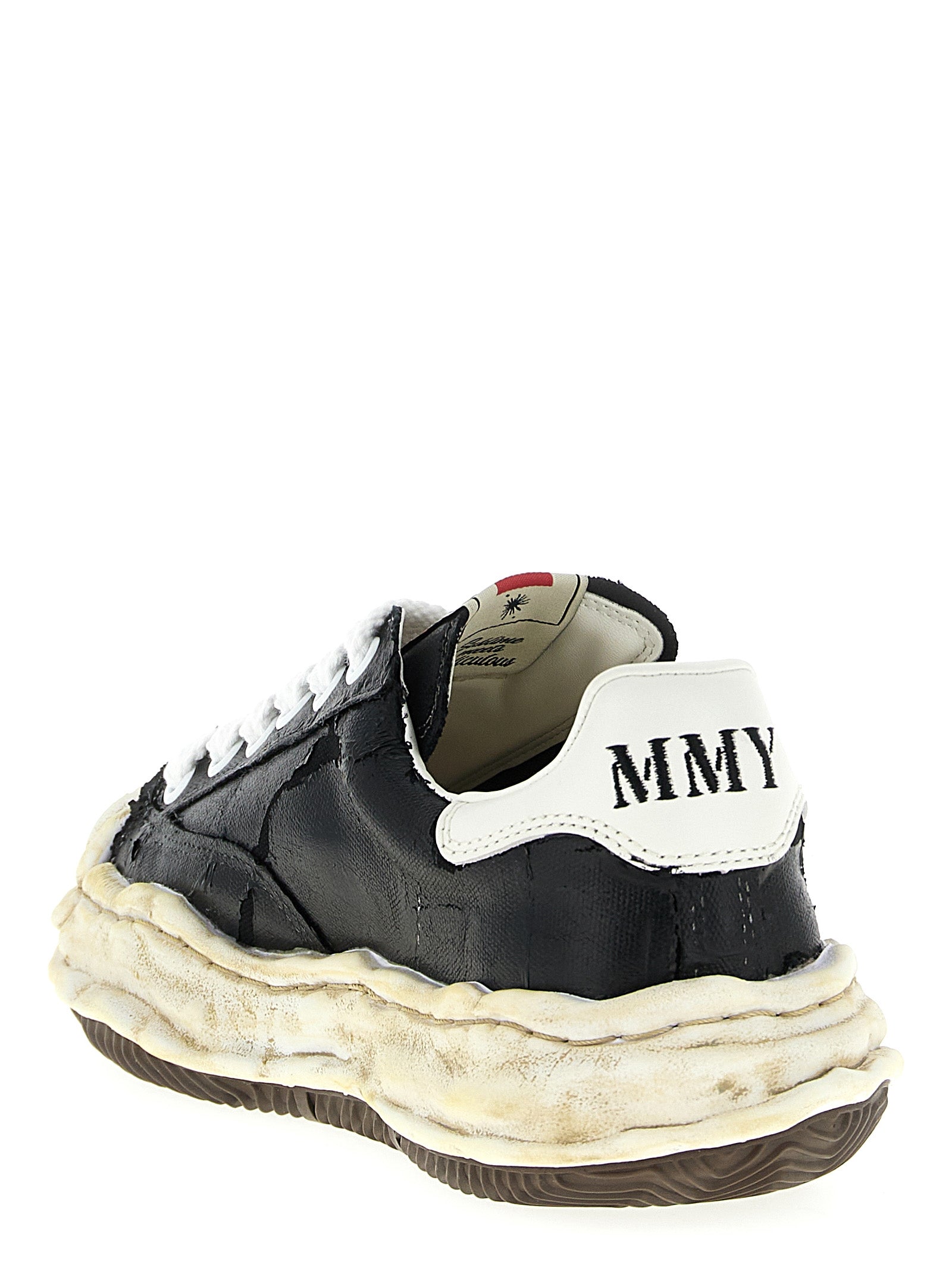 Maison Mihara Yasuhiro Schwarz Baumwolle Turnschuhe