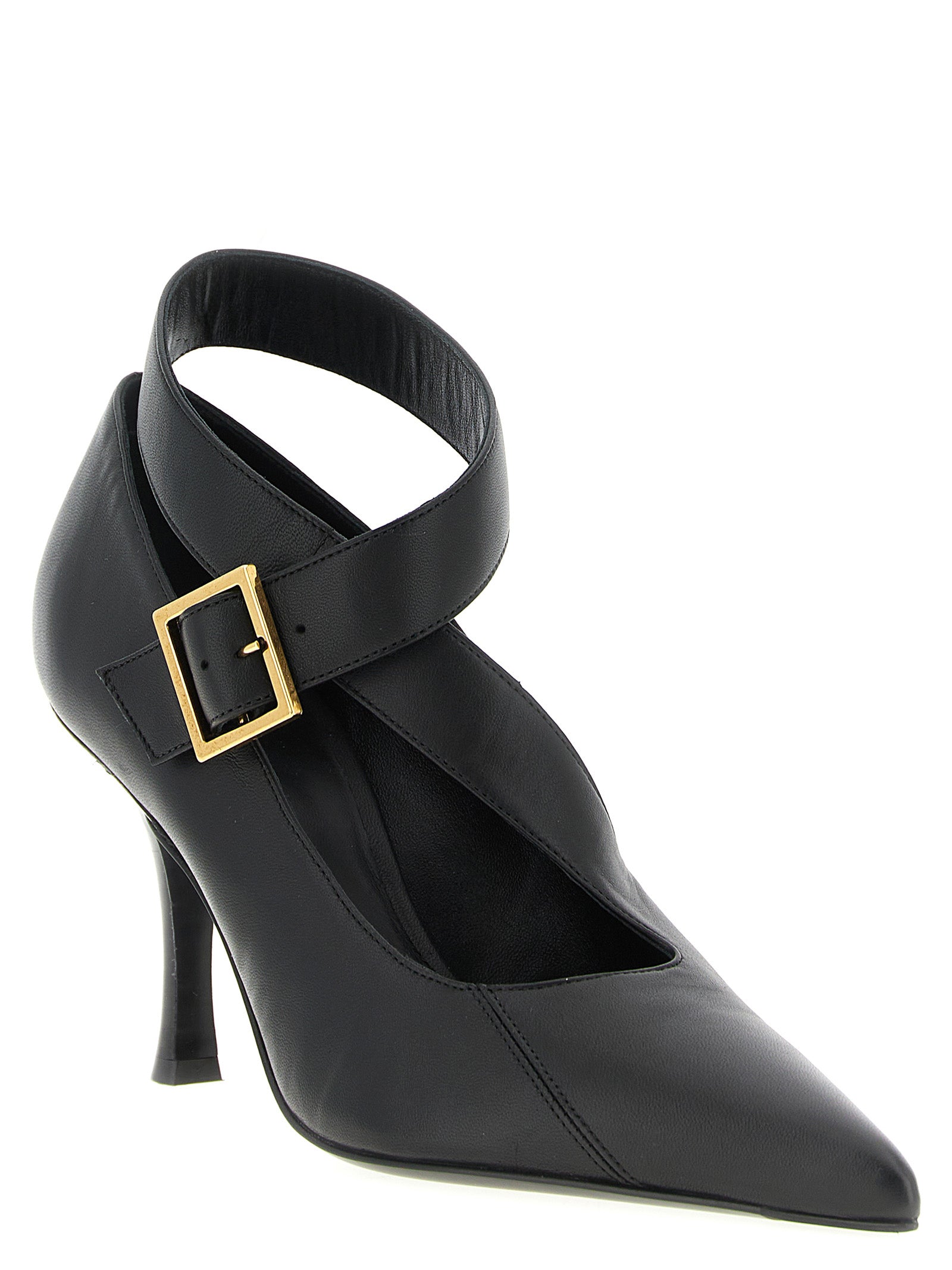 Khaite Schwarze Pumps aus Lammleder mit hohem Absatz