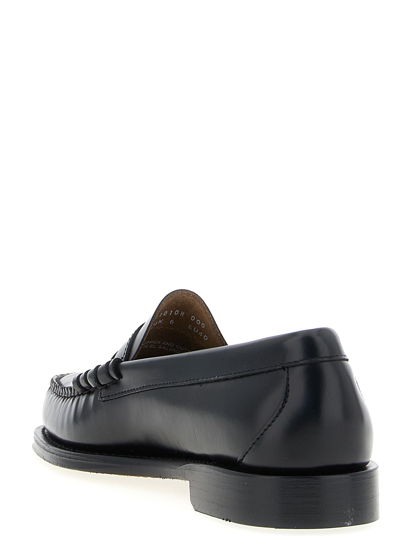 G.H. BASS Schwarze Loafer aus Rindsleder zum Hineinschlüpfen