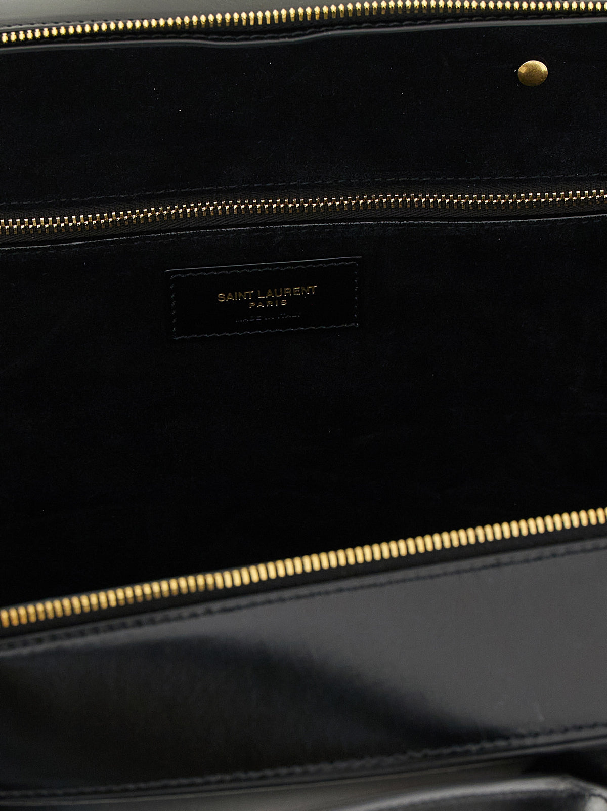 Saint Laurent Schwarze Kalbsleder-Schultertasche