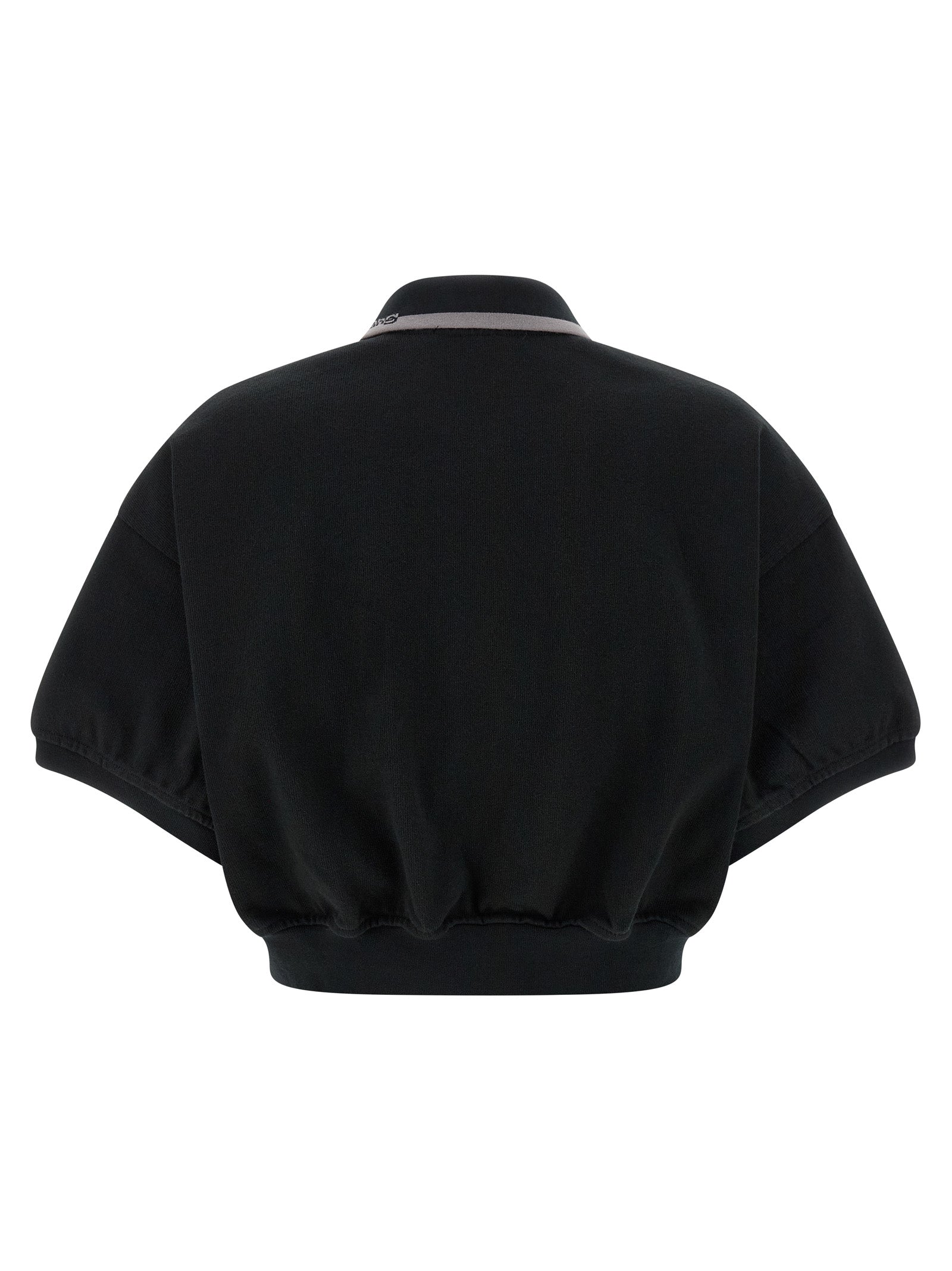 T BY ALEXANDER WANG Schwarzes Baumwoll-Poloshirt