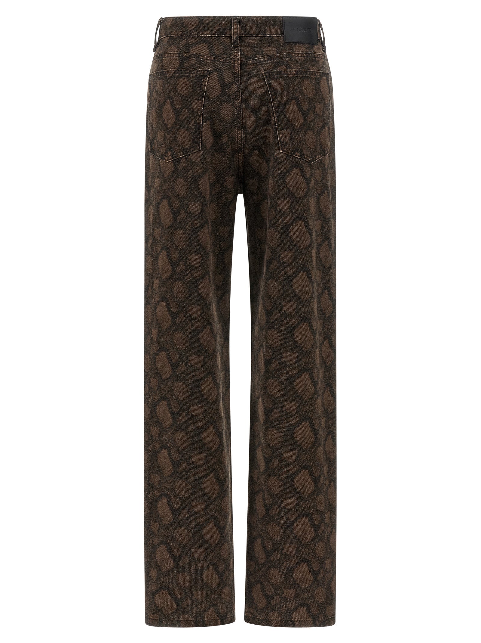 ROTATE BIRGER CHRISTENSEN Braune Baumwolljeans mit geradem Bein