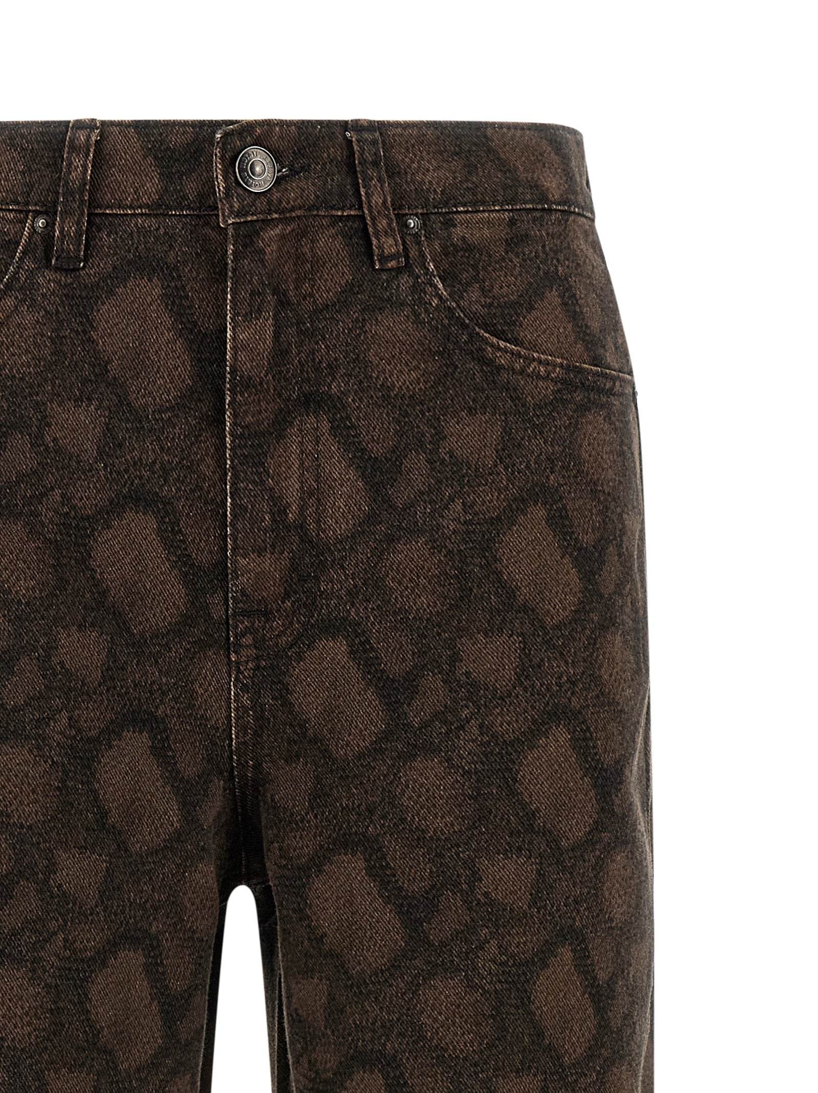 ROTATE BIRGER CHRISTENSEN Braune Baumwolljeans mit geradem Bein