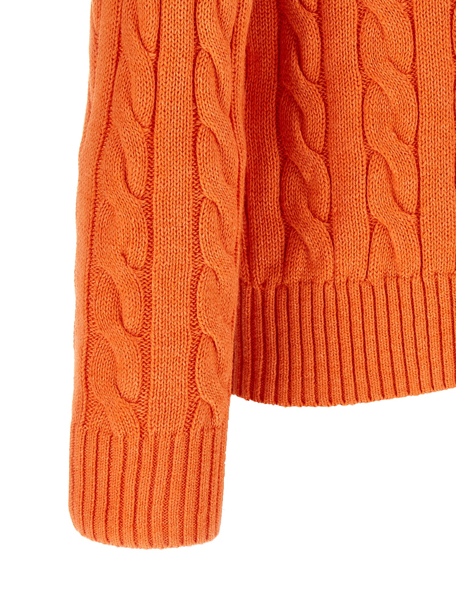 Polo Ralph Lauren Orange Baumwollstrickjacke