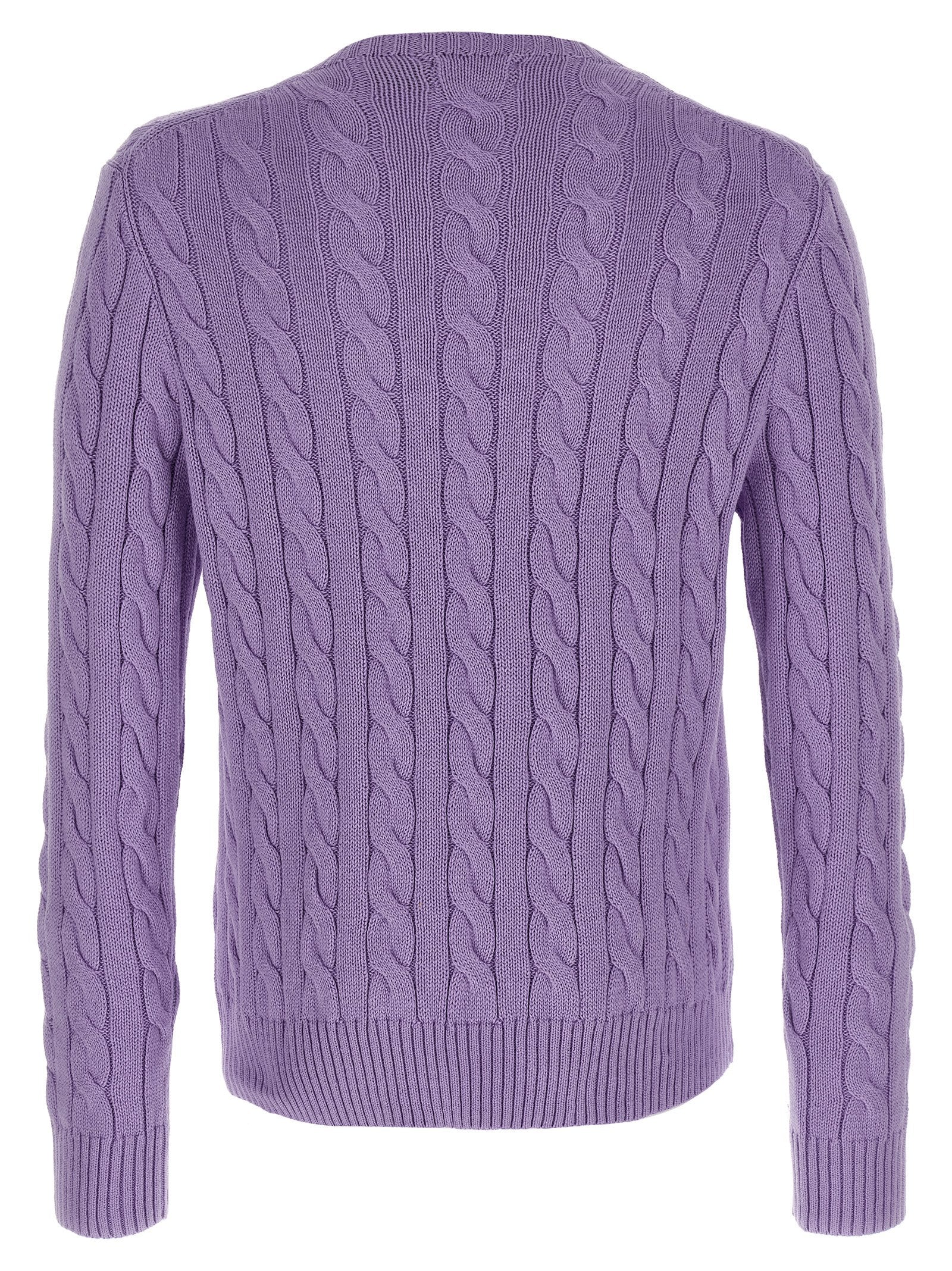 Polo Ralph Lauren Lila Baumwollstrickjacke