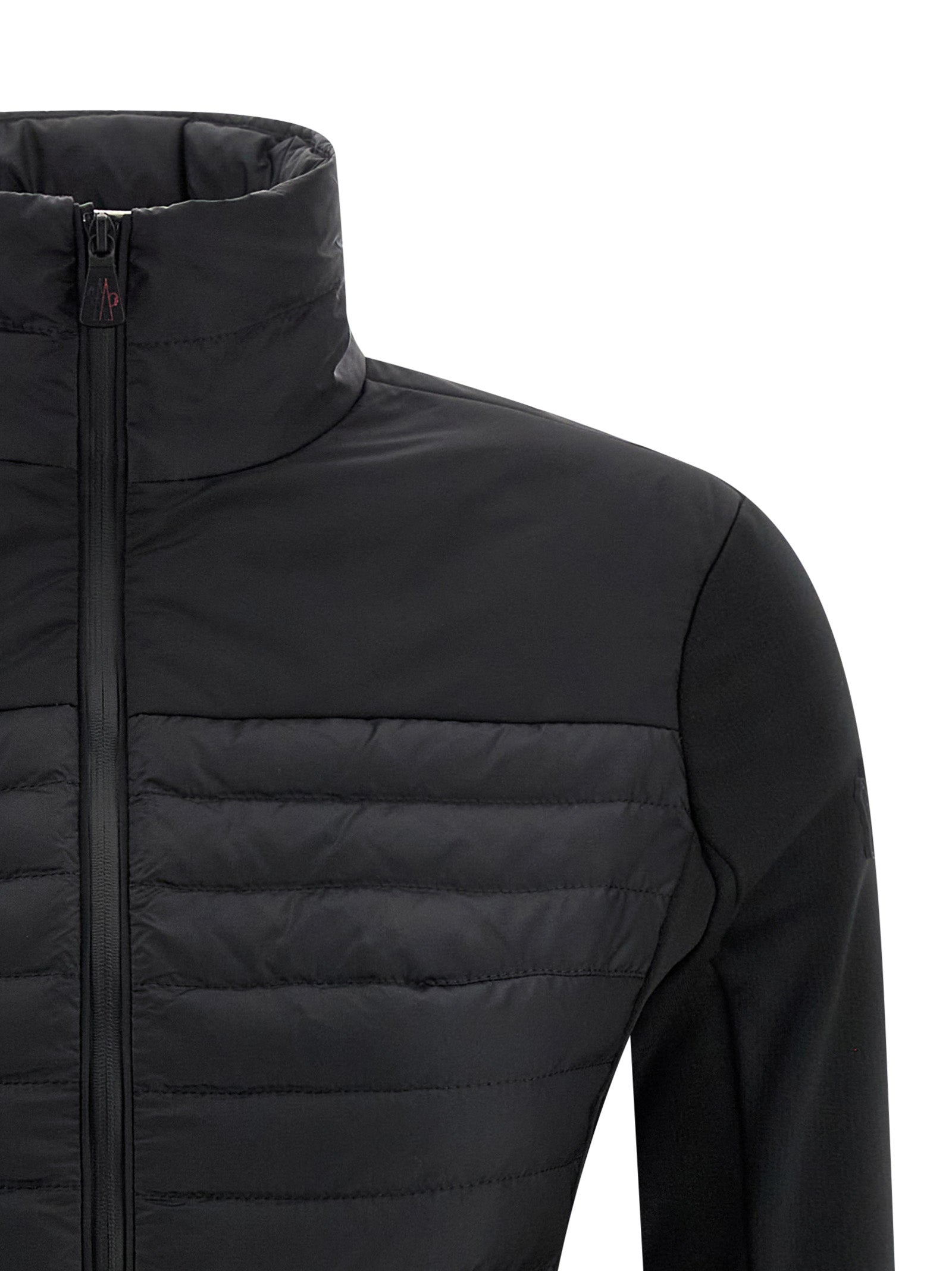 Moncler Grenoble Schwarzer Cardigan aus Polyamid