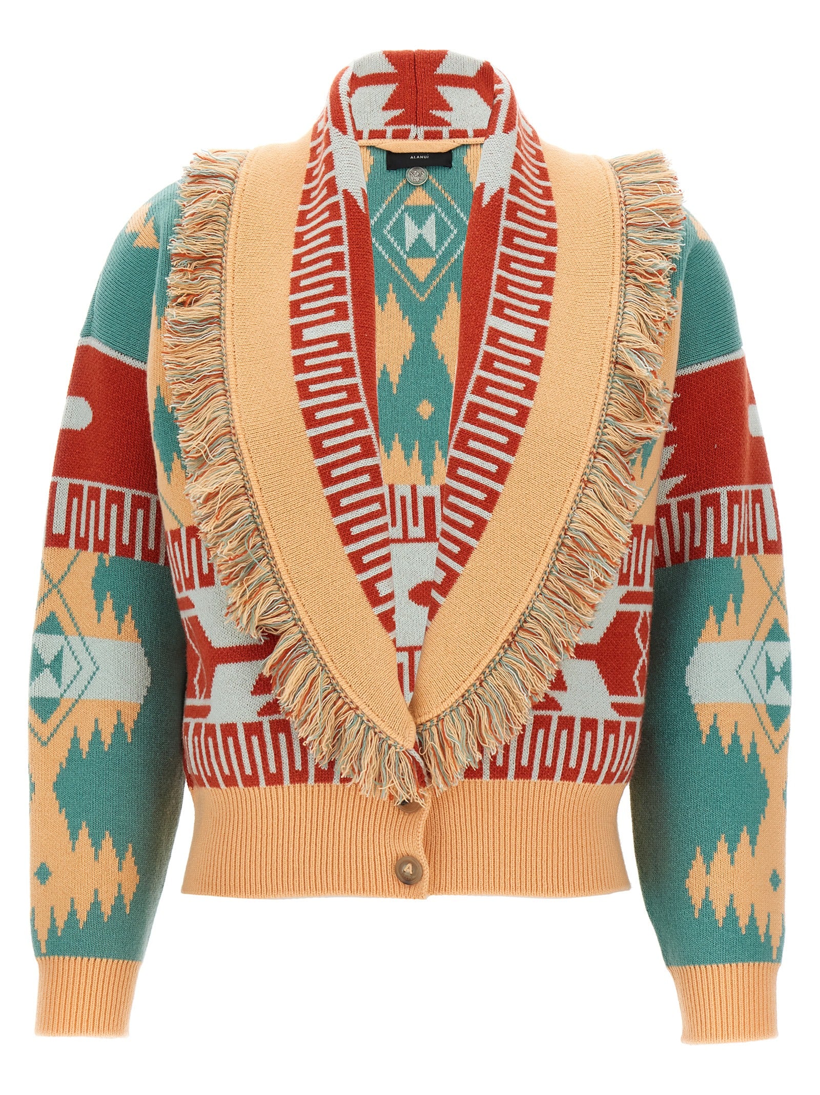 Alanui Mehrfarbige Wollstrickjacke