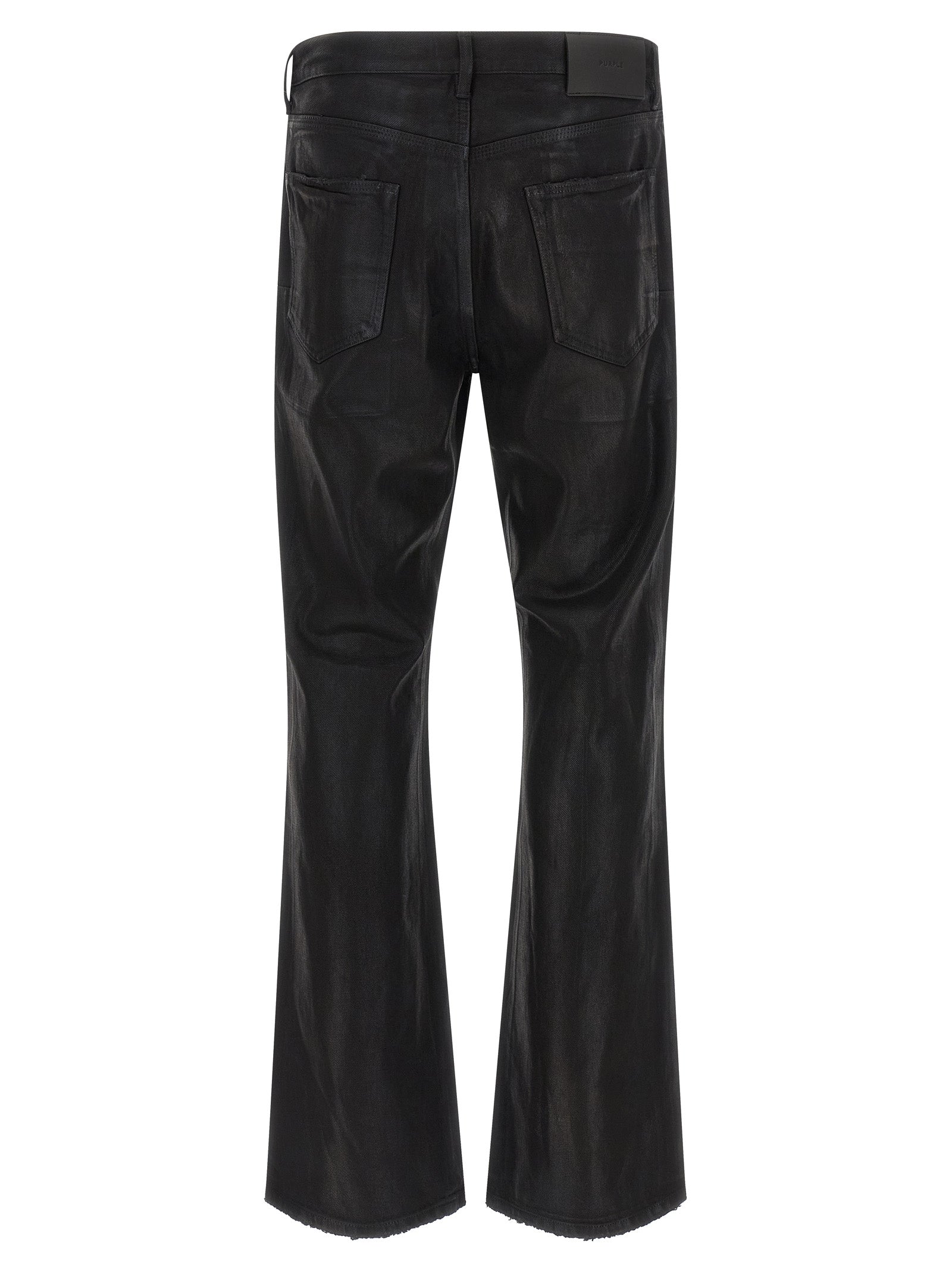 PURPLE Schwarze Baumwoll-Schlagjeans