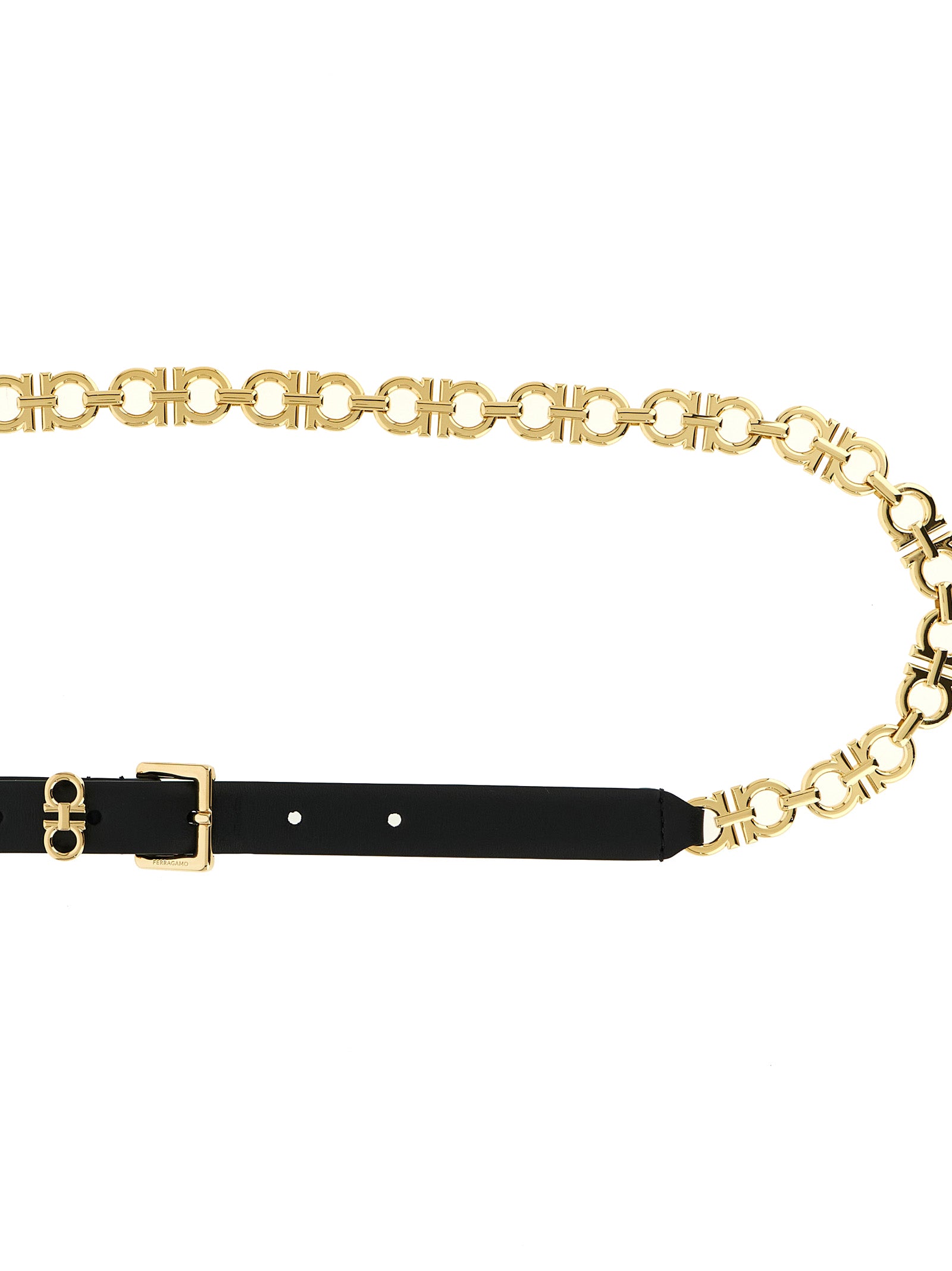 Ferragamo Schwarzer Kalbsledergürtel für Männer
