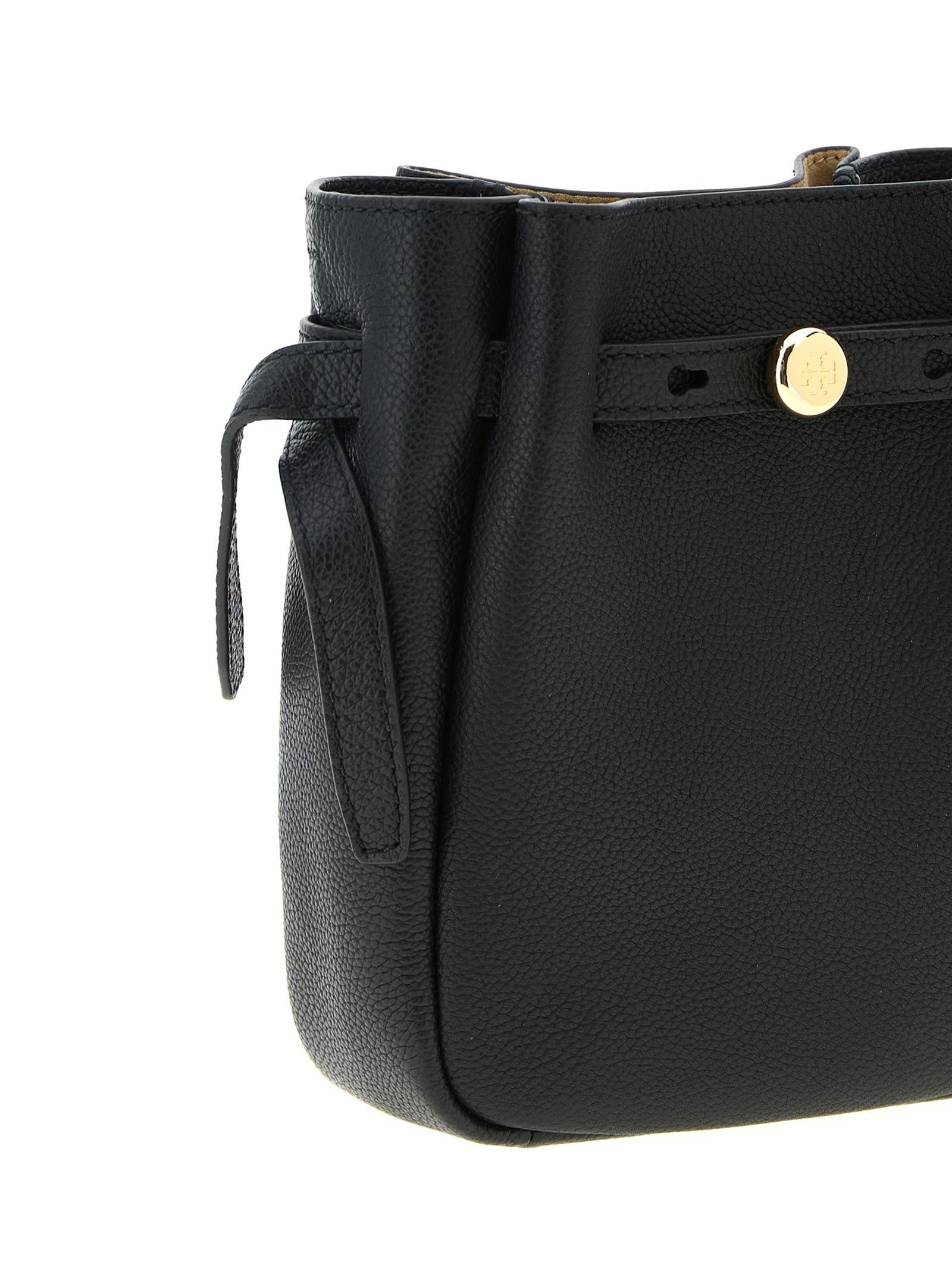 Tory Burch Schwarze Umhängetasche aus Rindsleder