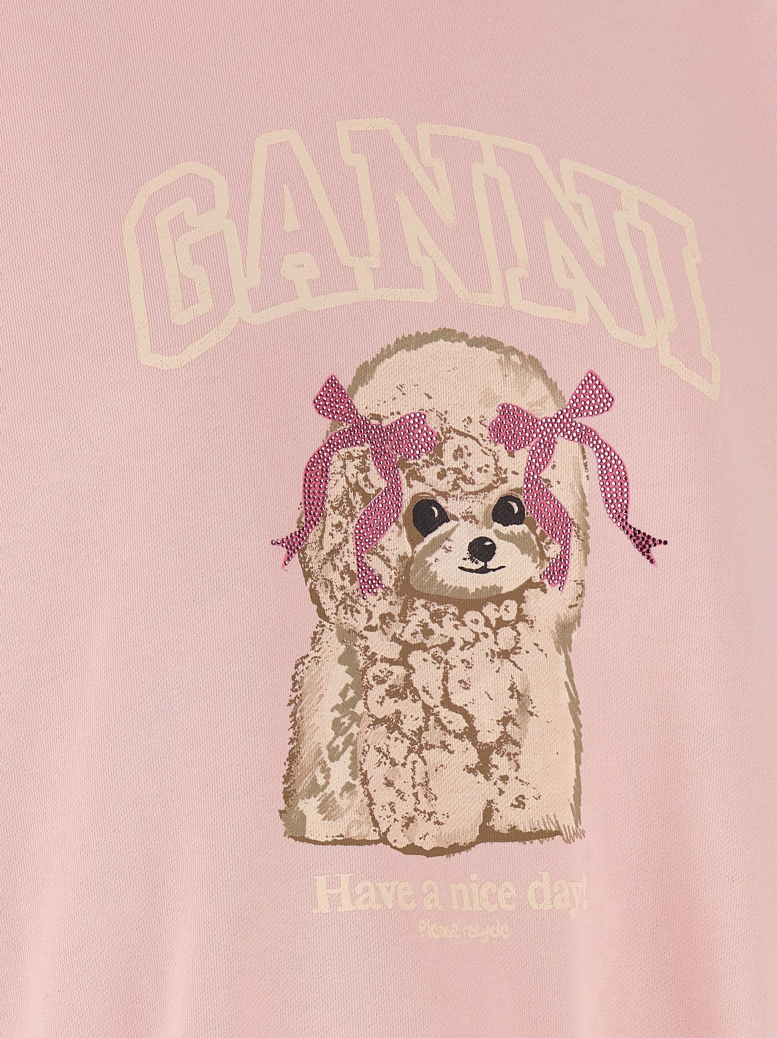 Ganni Mehrfarbiger Sweatshirt aus Bio-Baumwolle
