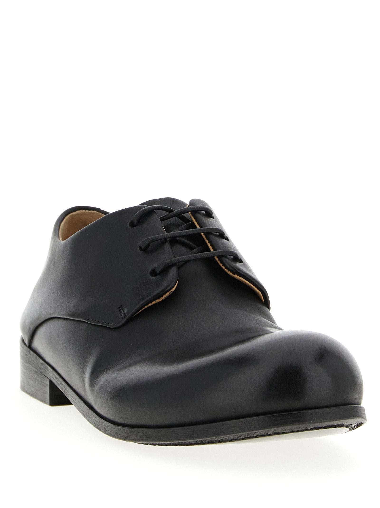 Marsell Schwarze Oxford- und Derby-Schuhe aus Kalbsleder