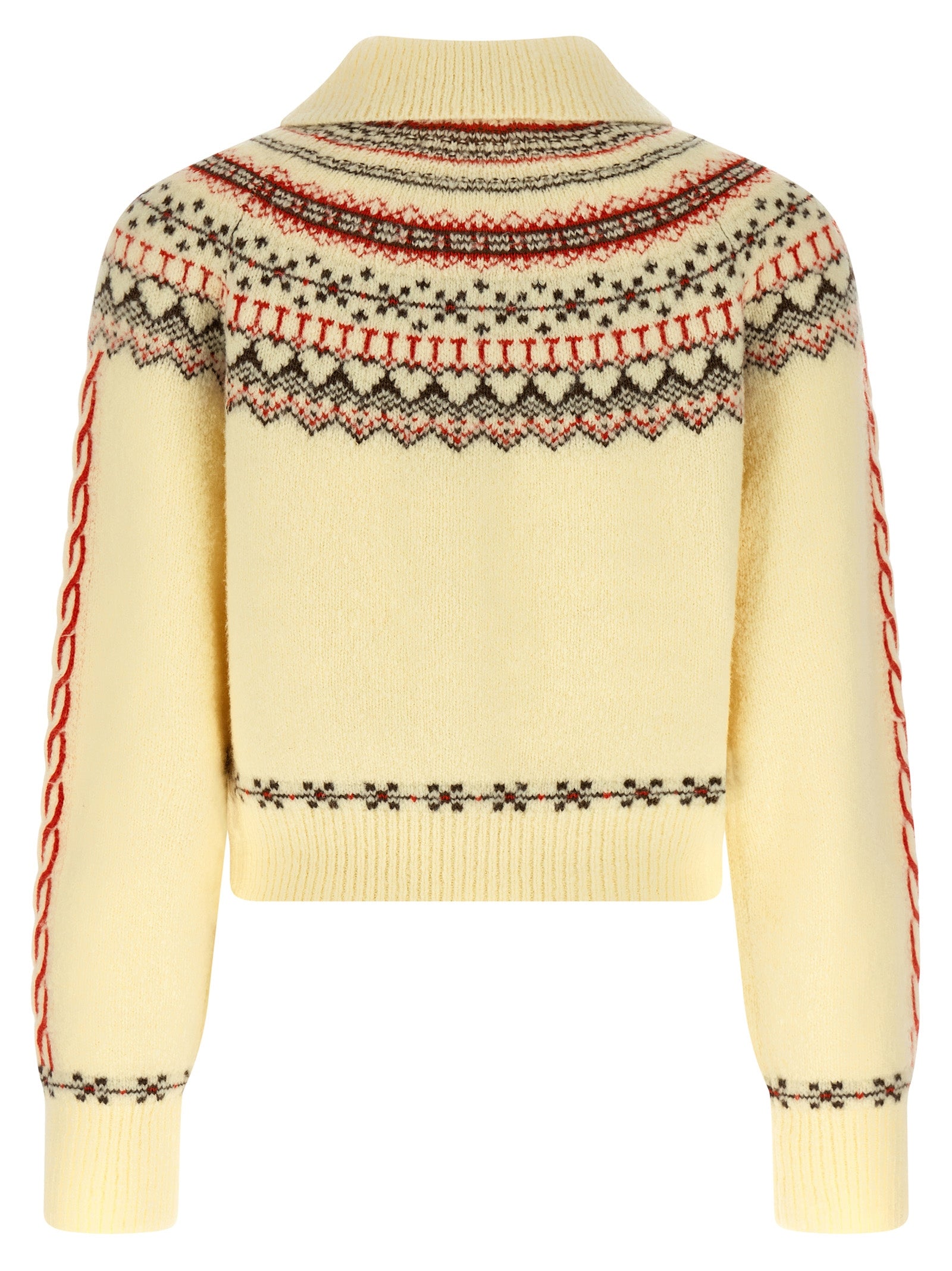 Guest in Residence Mehrfarbige Wollstrickjacke