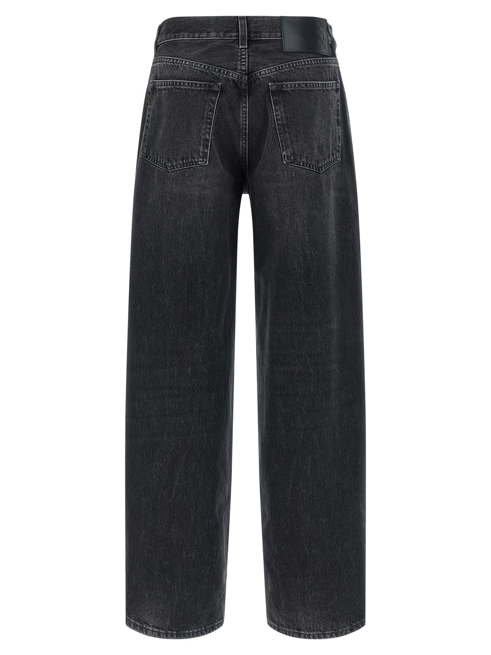 Haikure Schwarze Jeans aus Baumwolle mit geradem Bein