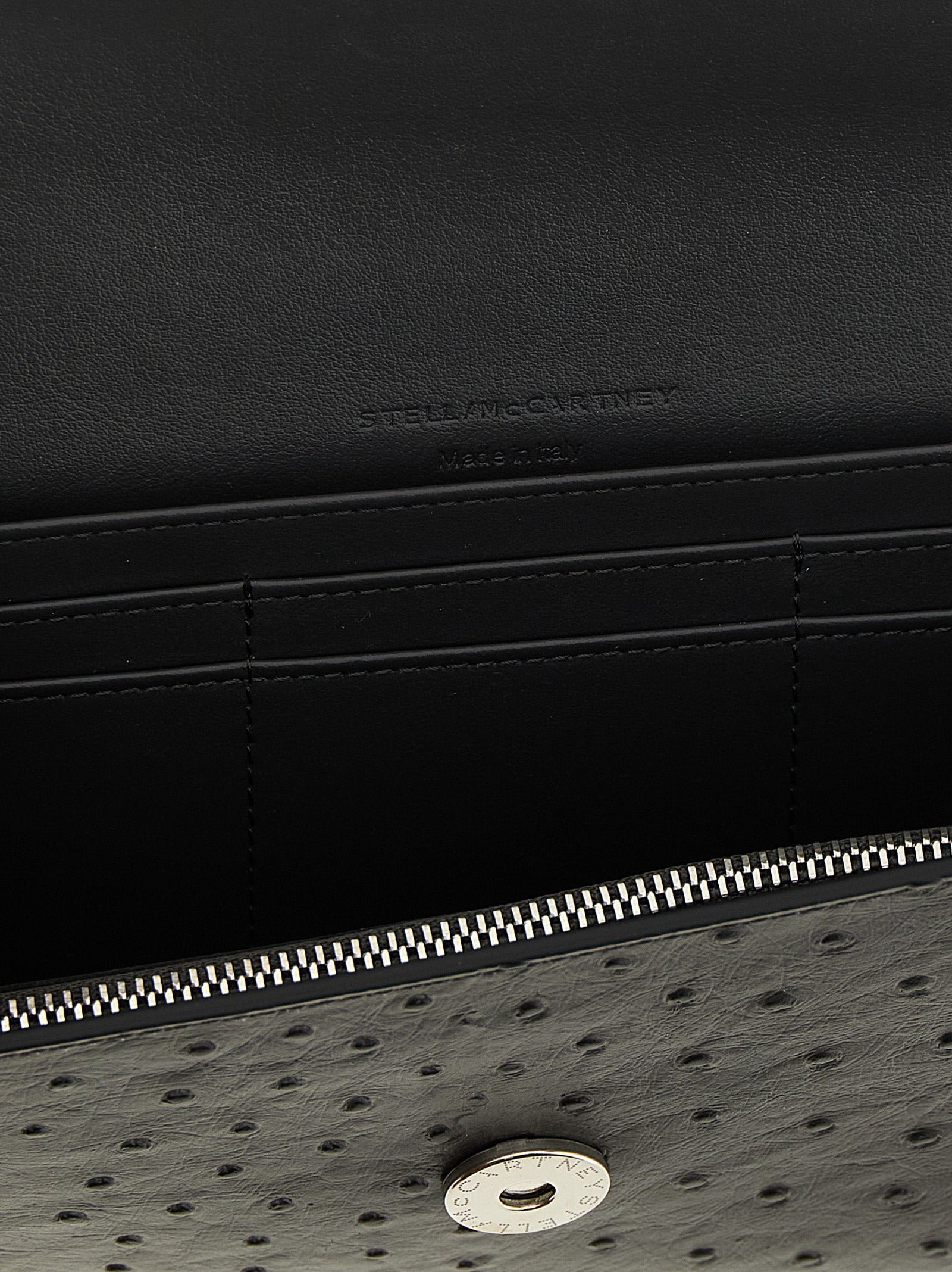 Stella McCartney Kartenetui aus schwarzem Polyamid