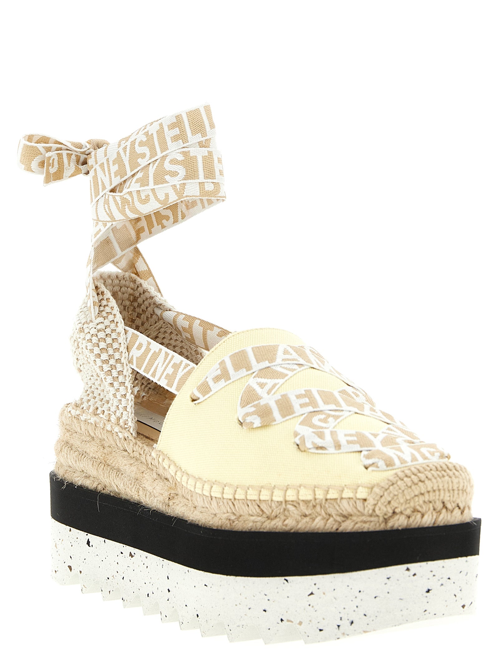 Stella McCartney Zweifarbige Keilsandalen aus Polyethylen
