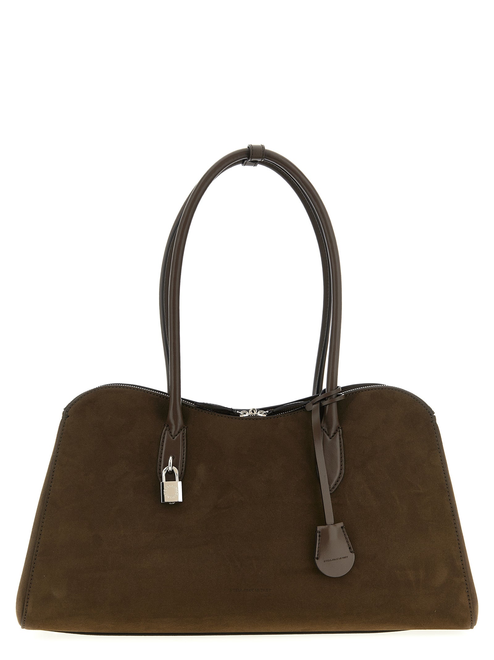 Stella McCartney Schultertasche aus braunem Hanf