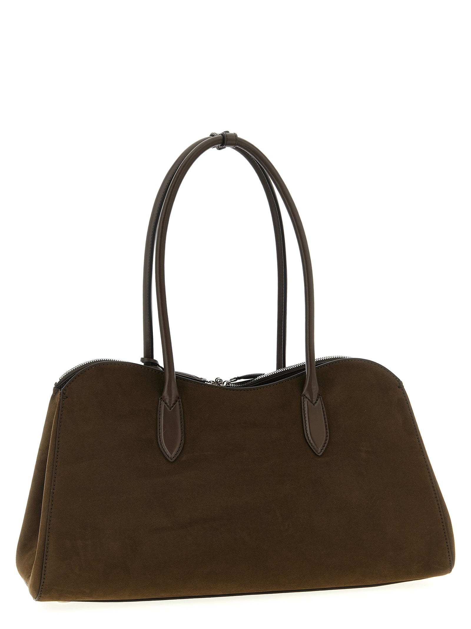 Stella McCartney Schultertasche aus braunem Hanf