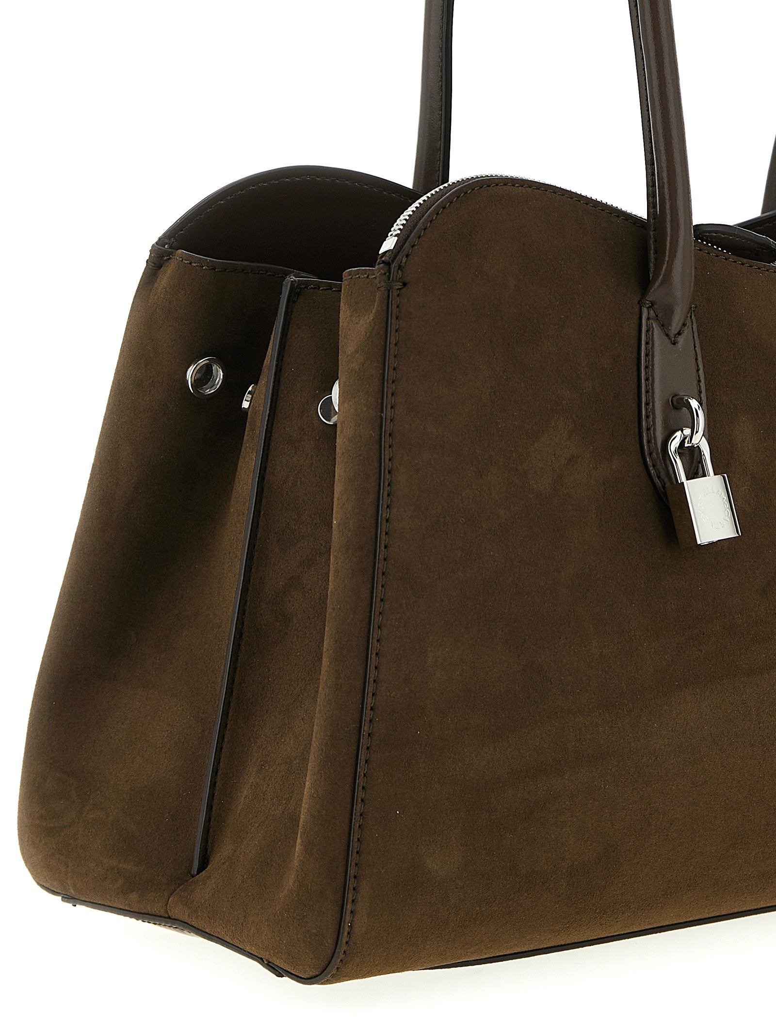 Stella McCartney Schultertasche aus braunem Hanf