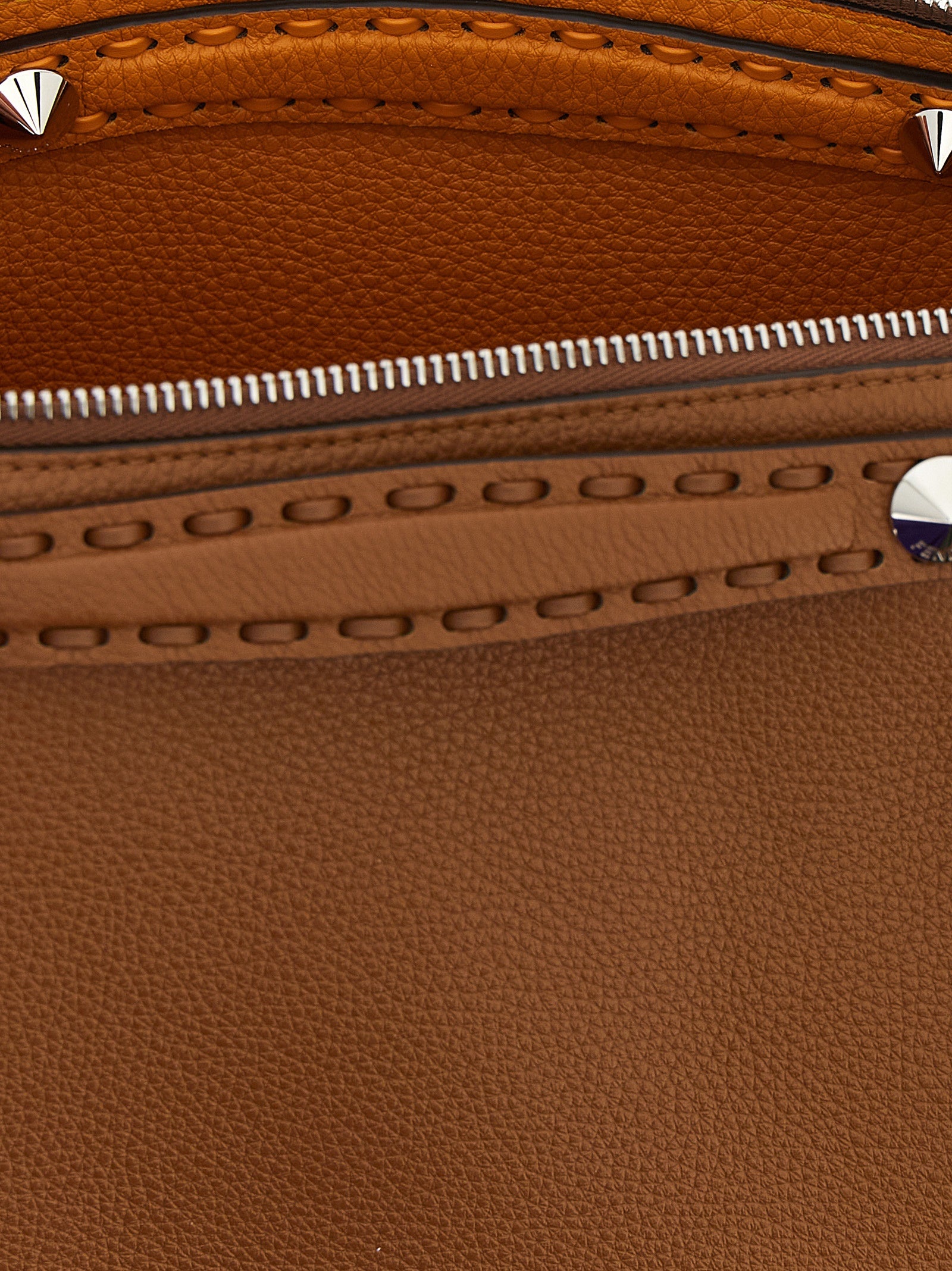 Fendi Braune Kalbsleder-Handtasche