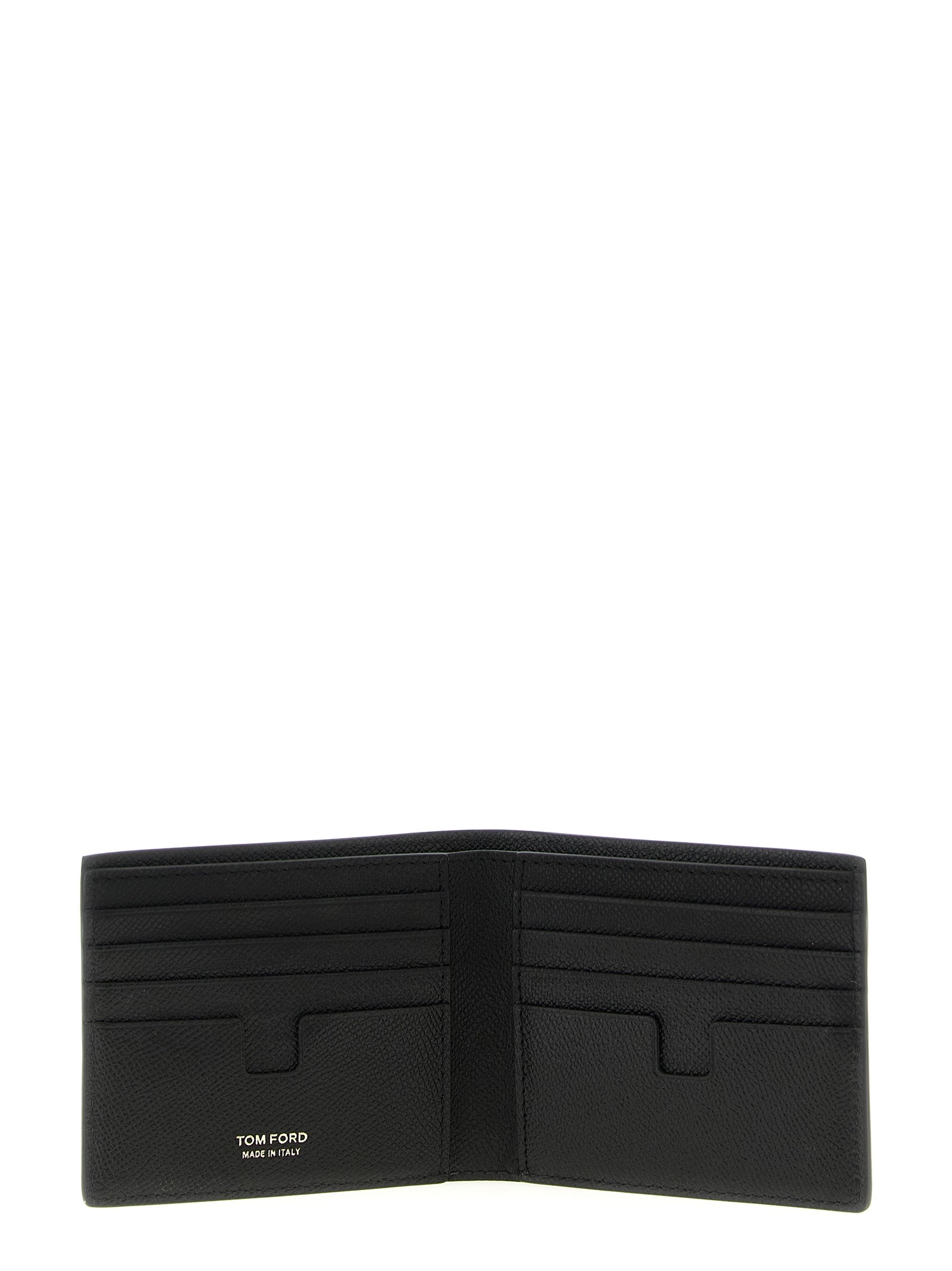 Tom Ford Schwarzes Kalbsleder Portemonnaie