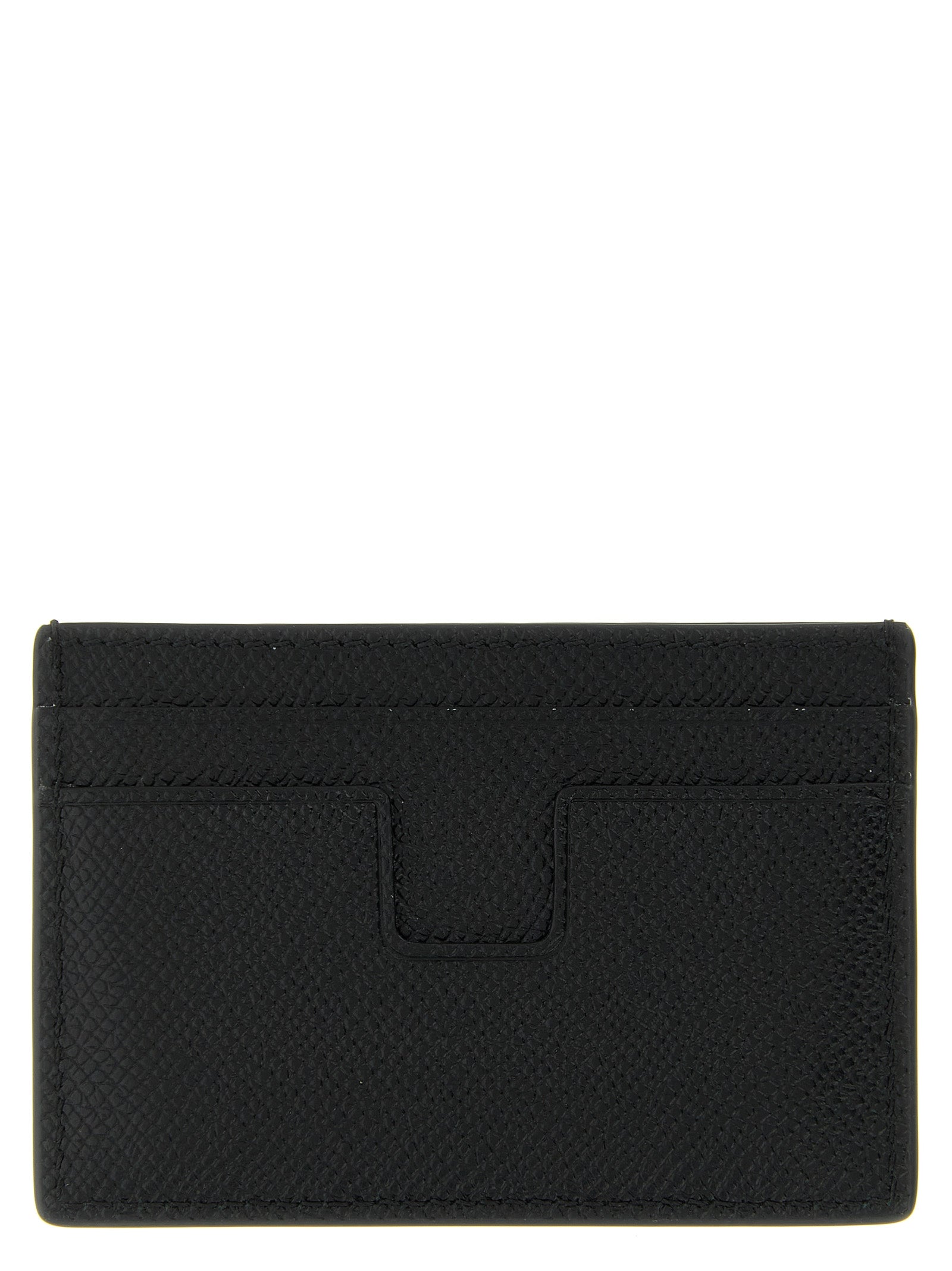 Tom Ford Schwarzer Kalbsleder-Kartenetui