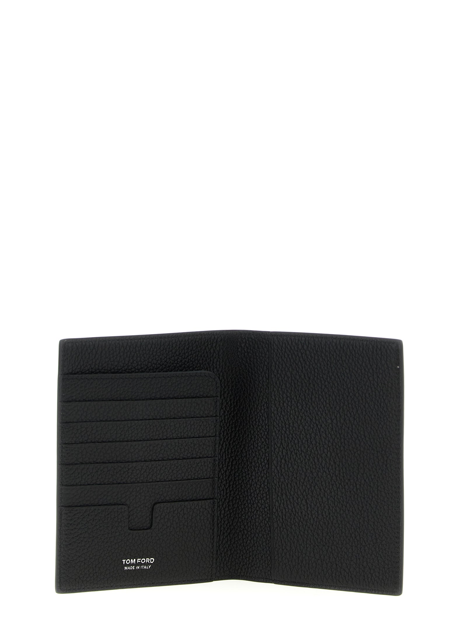 Tom Ford Schwarzes Kalbsleder Portemonnaie