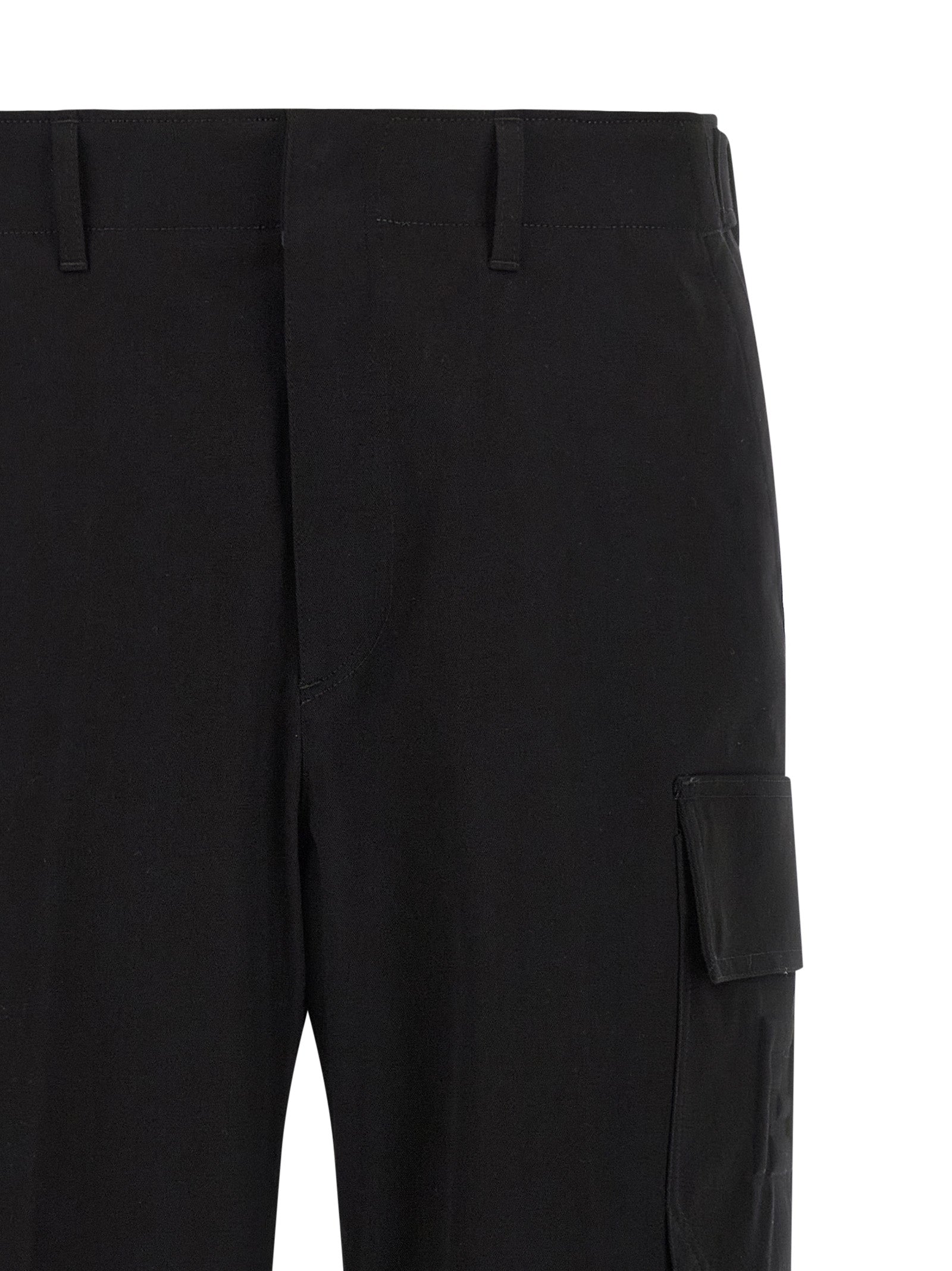 Fendi Schwarze Cargo-Hose aus Baumwolle