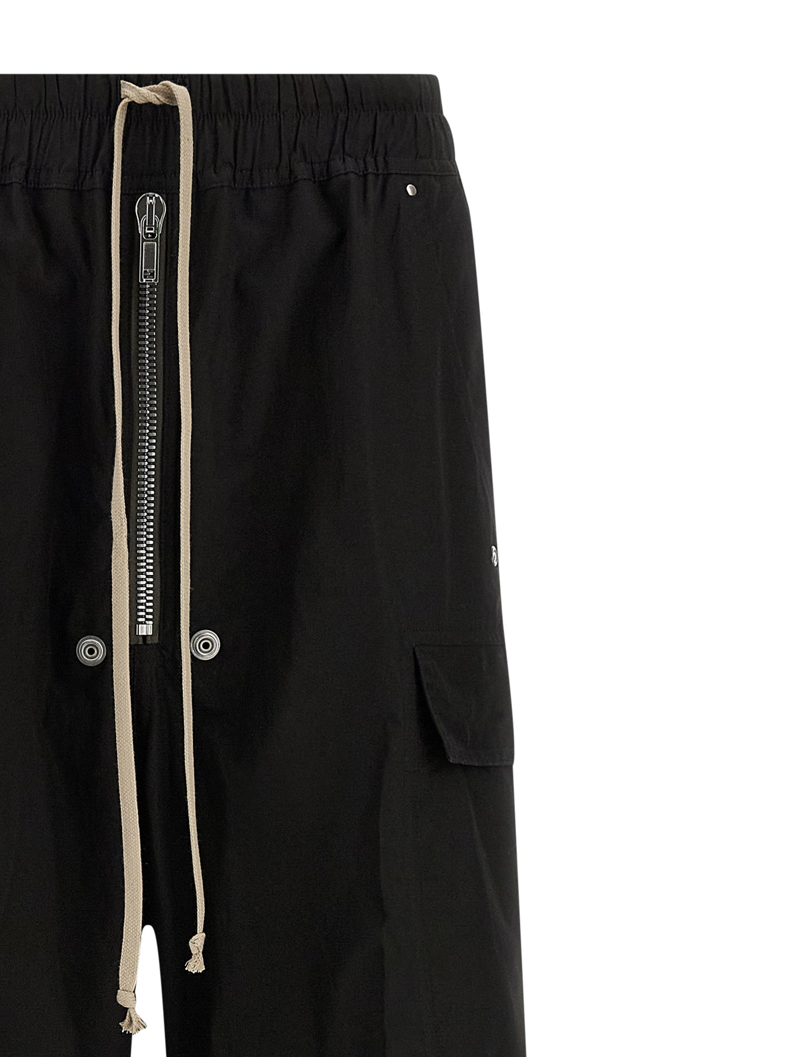 Rick Owens Schwarze Cargo-Hose aus Baumwolle