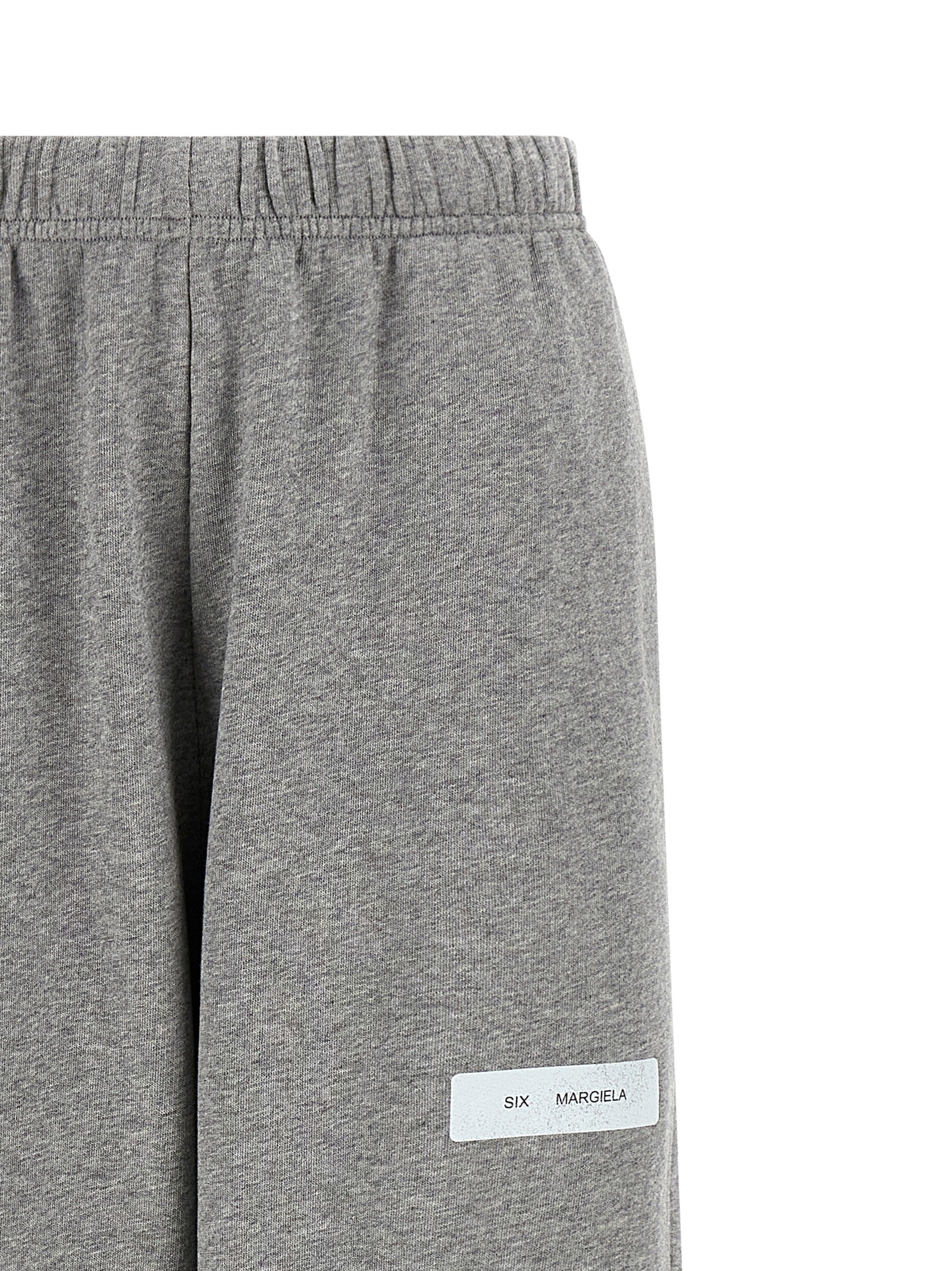 MM6 Maison Margiela Graue Baumwoll-Jogginghose (Sporthose)