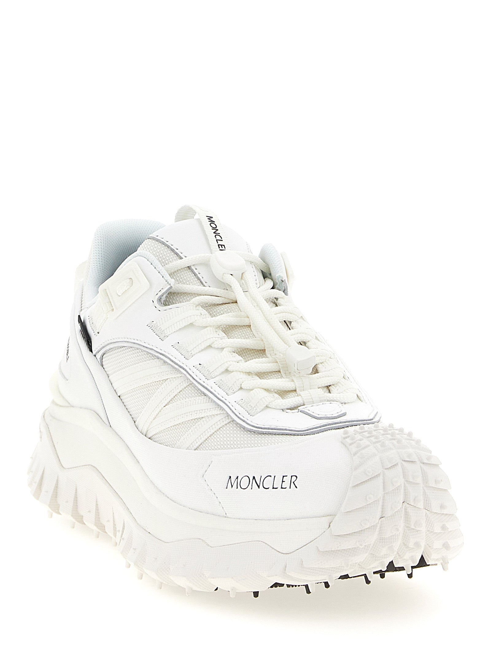 Moncler Weiße Sneaker aus Polyamid
