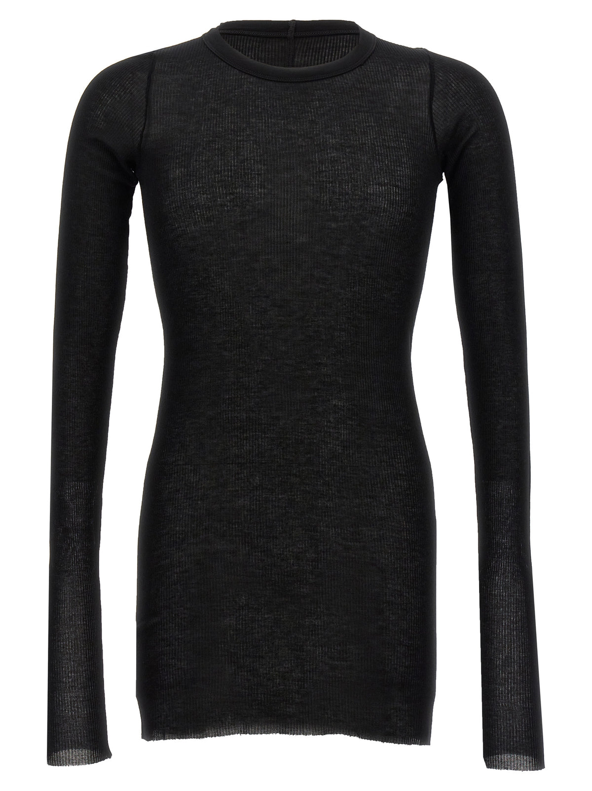 Rick Owens Schwarzes T-Shirt aus Viskose