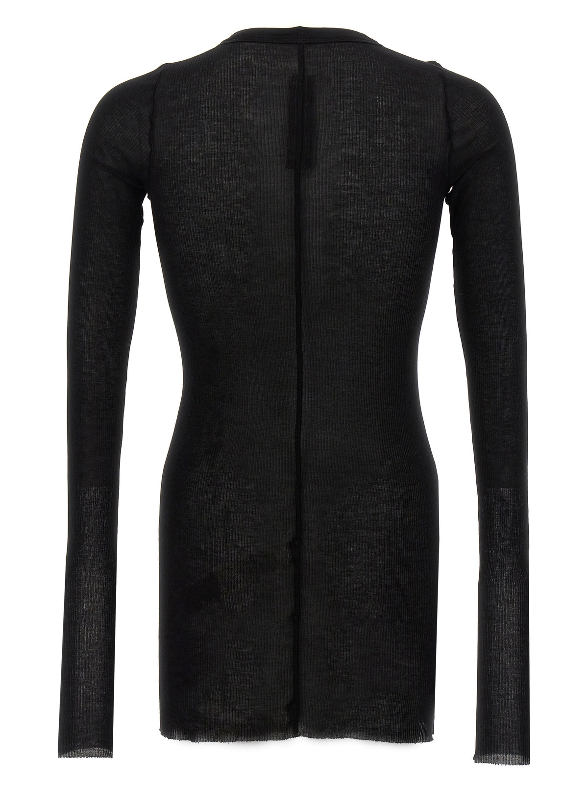 Rick Owens Schwarzes T-Shirt aus Viskose