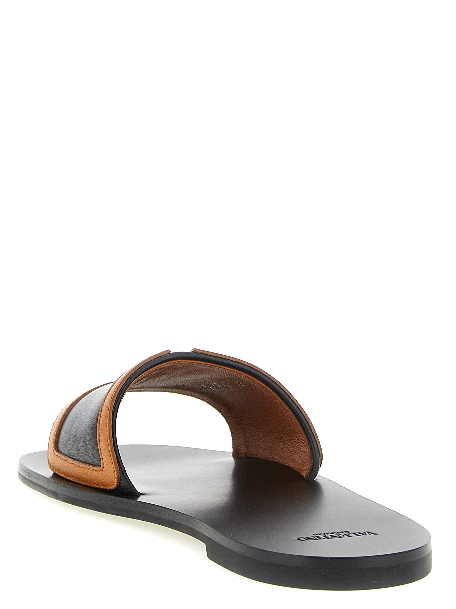 Valentino Garavani Braune Lammleder-Slipper