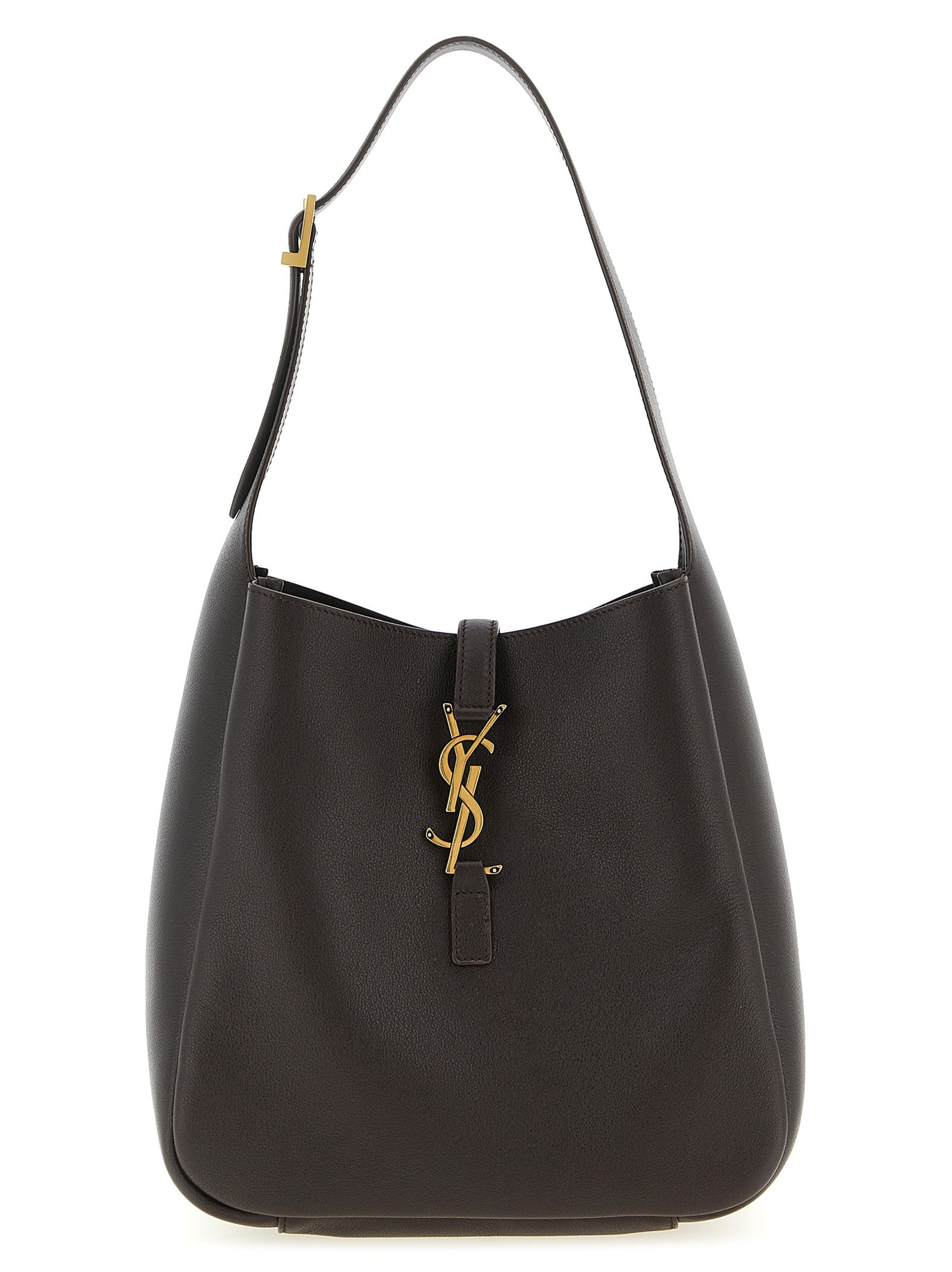 Saint Laurent Braunes Kalbsleder Damen Crossbody Tasche