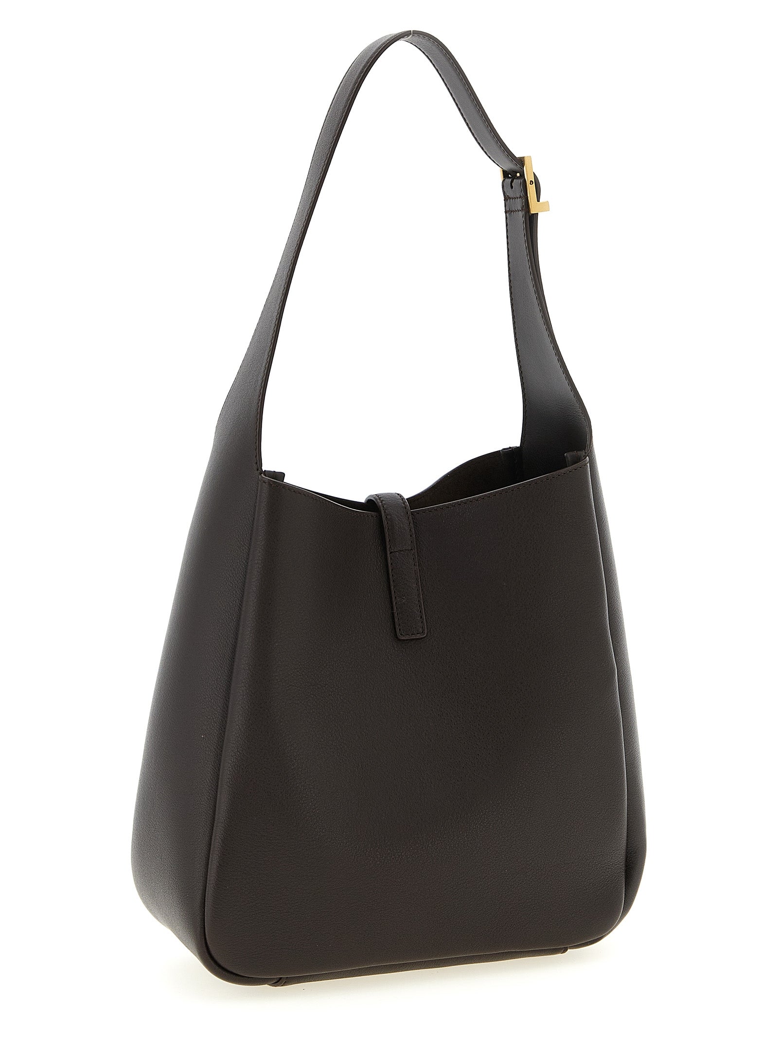 Saint Laurent Braunes Kalbsleder Damen Crossbody Tasche