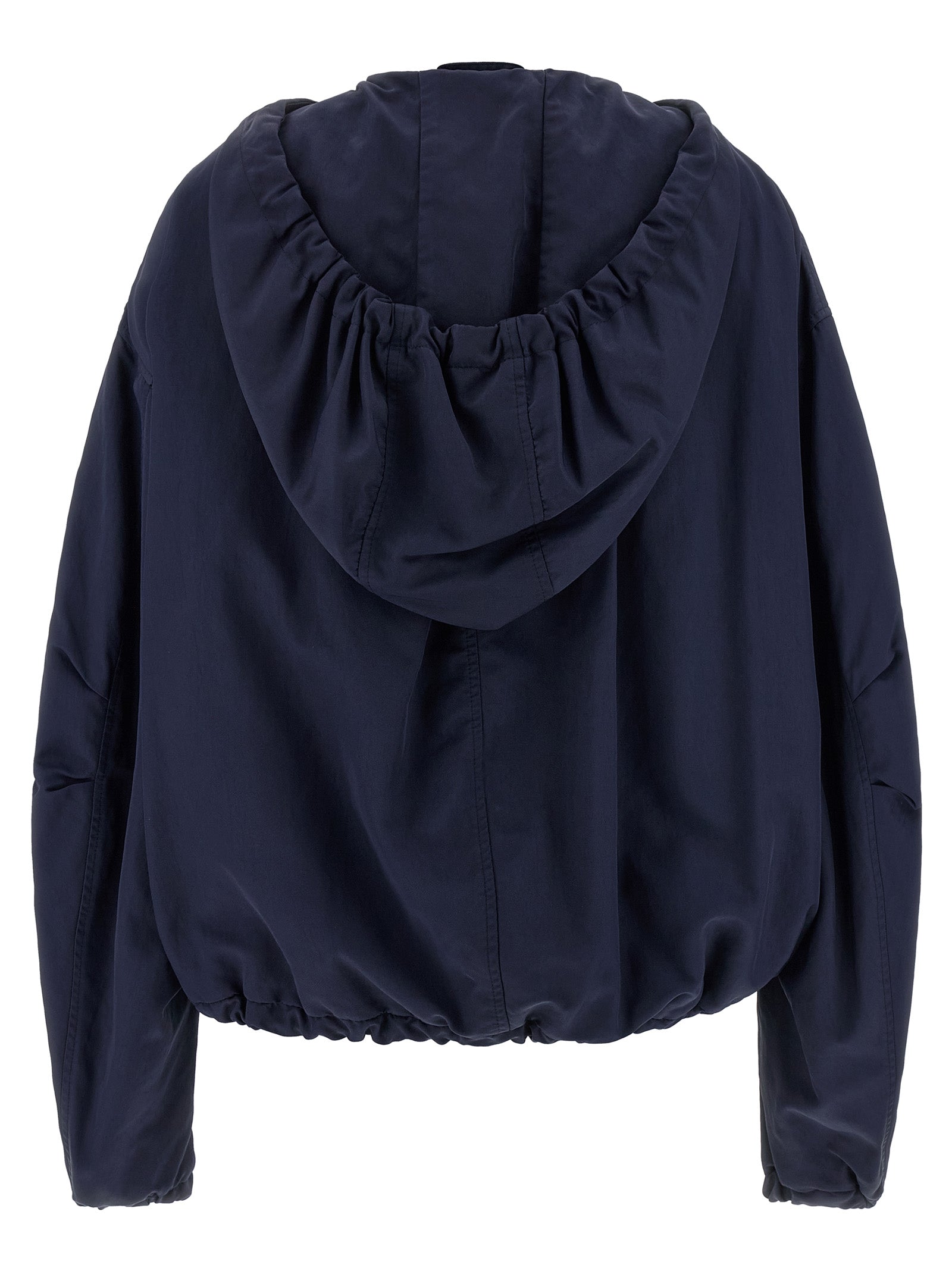 The Attico Blauer Bomber aus Polyamid
