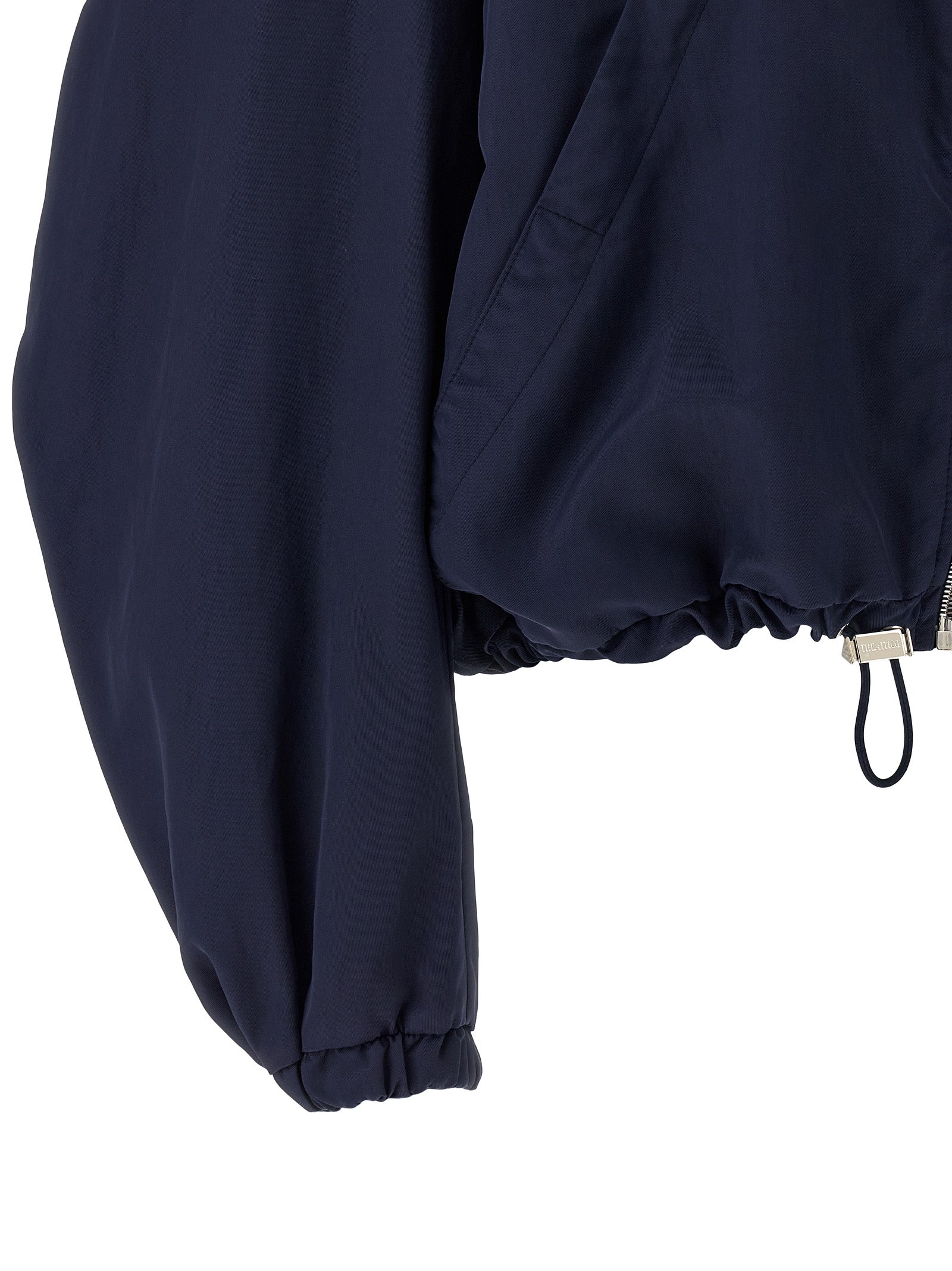 The Attico Blauer Bomber aus Polyamid