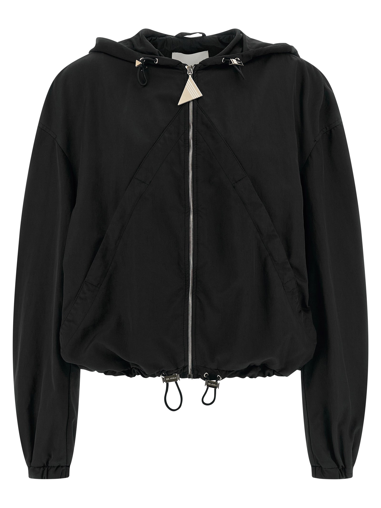 The Attico Schwarzer Bomber aus Polyester