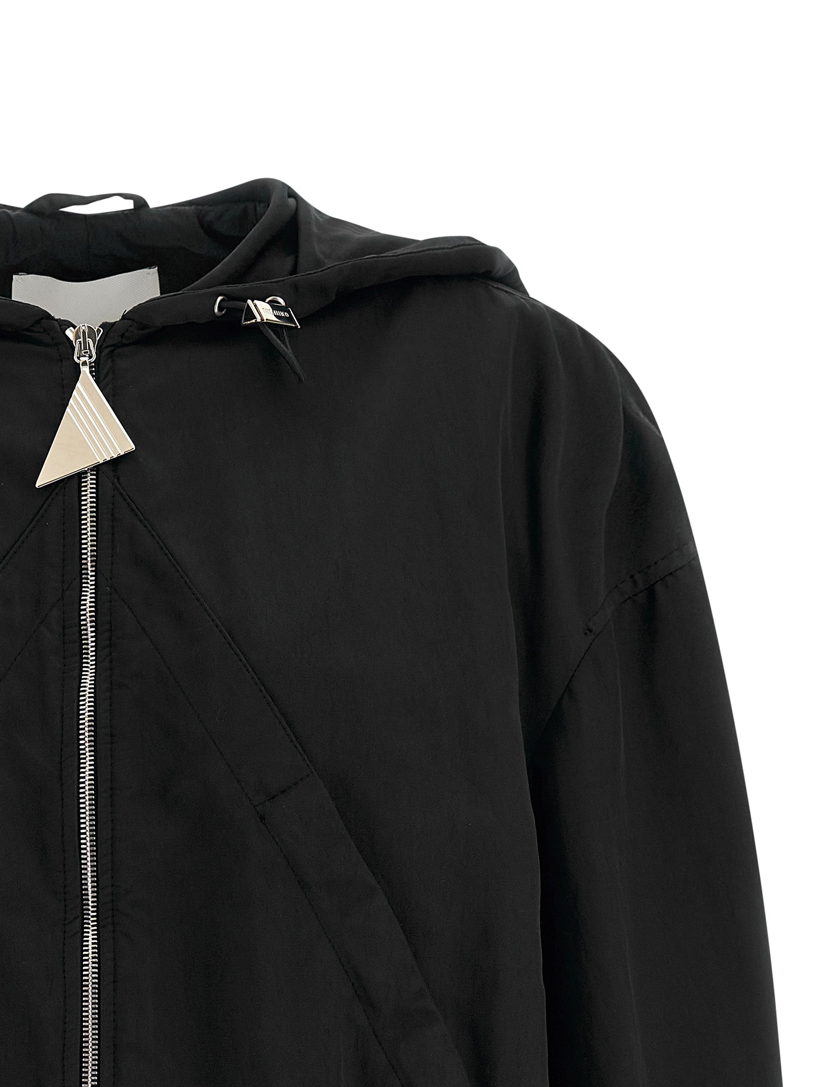 The Attico Schwarzer Bomber aus Polyester