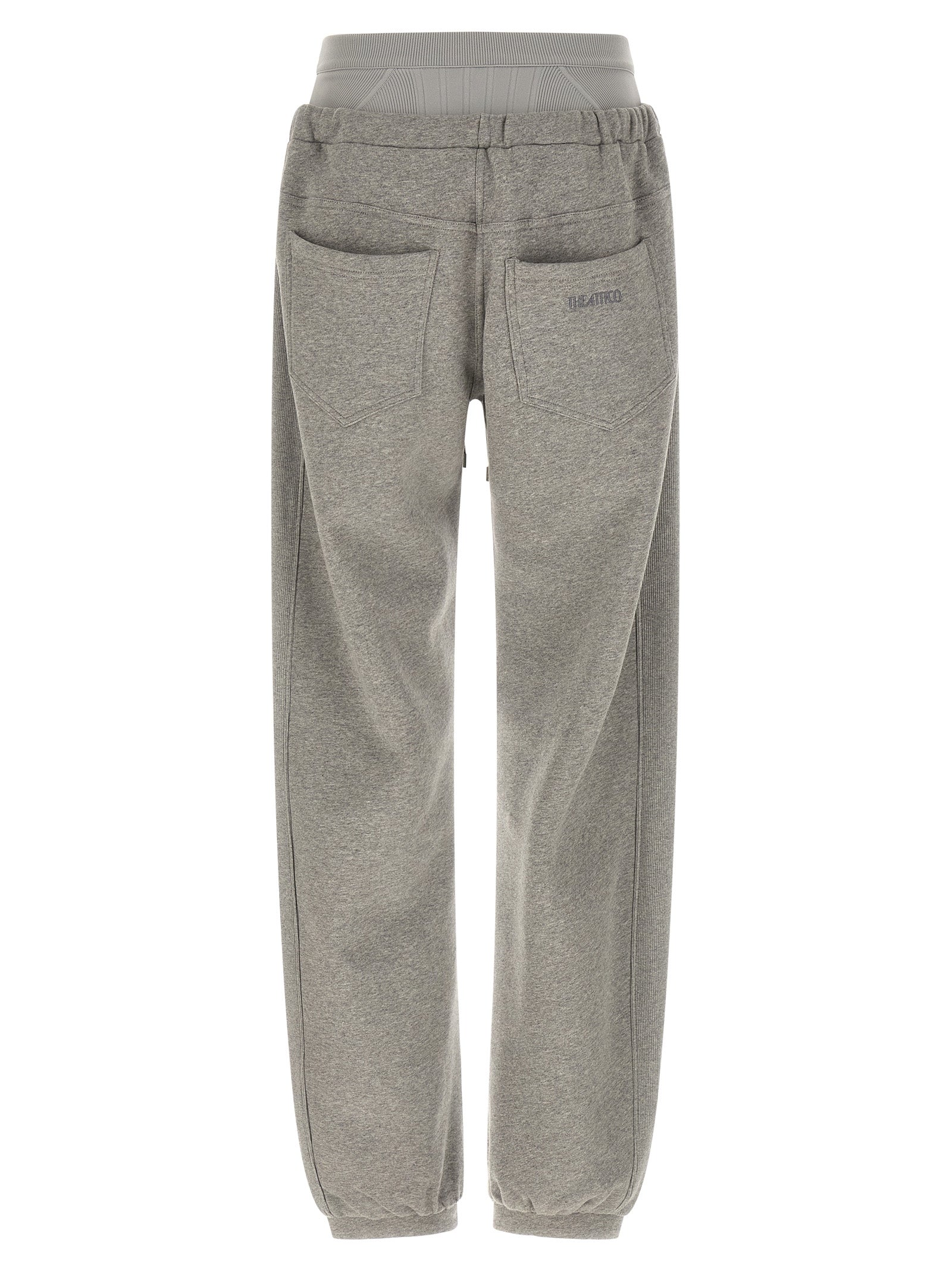 The Attico Graue Baumwoll-Jogginghose (Sporthose)