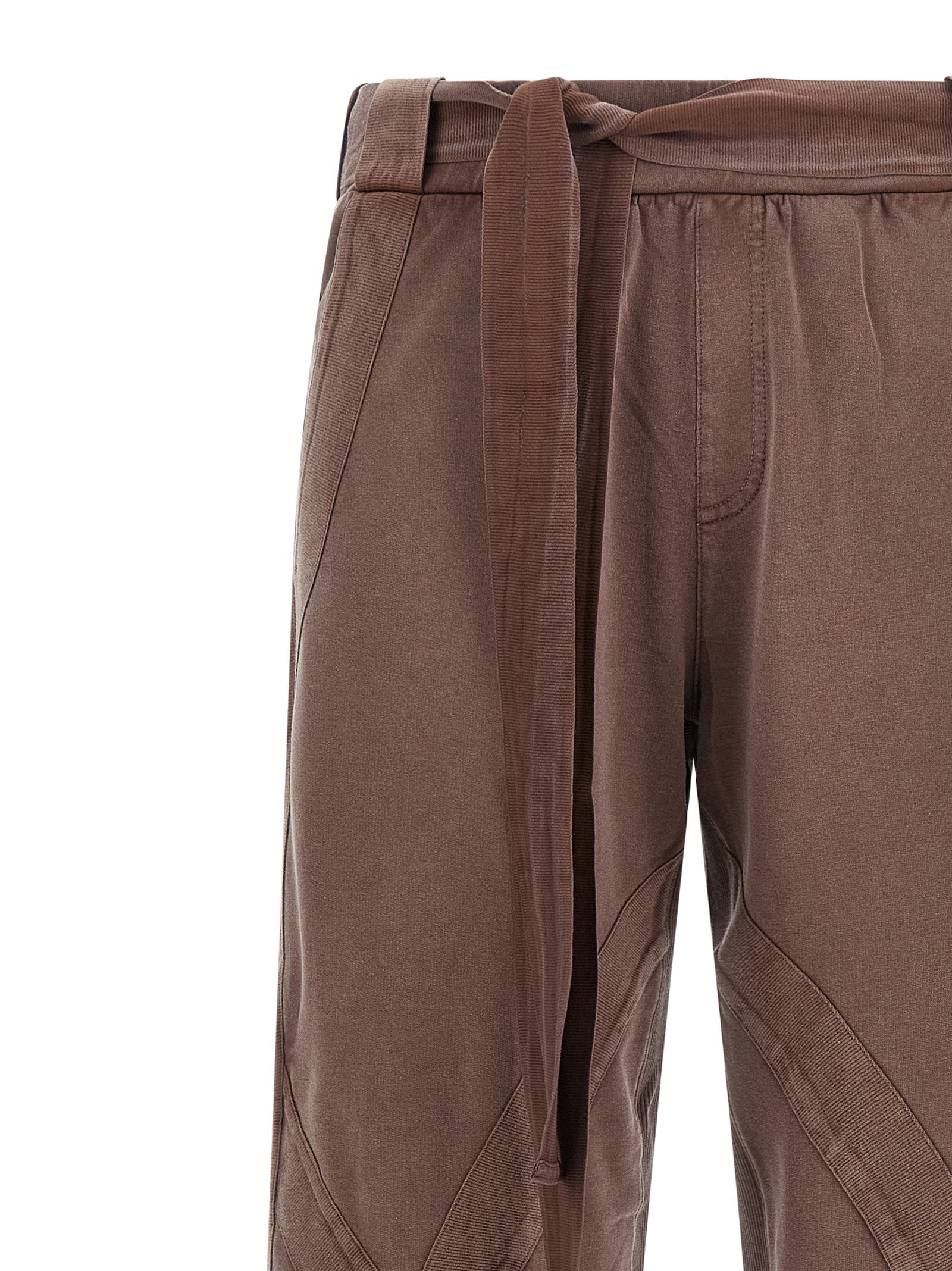 The Attico Braune Baumwollhose für die Freizeit