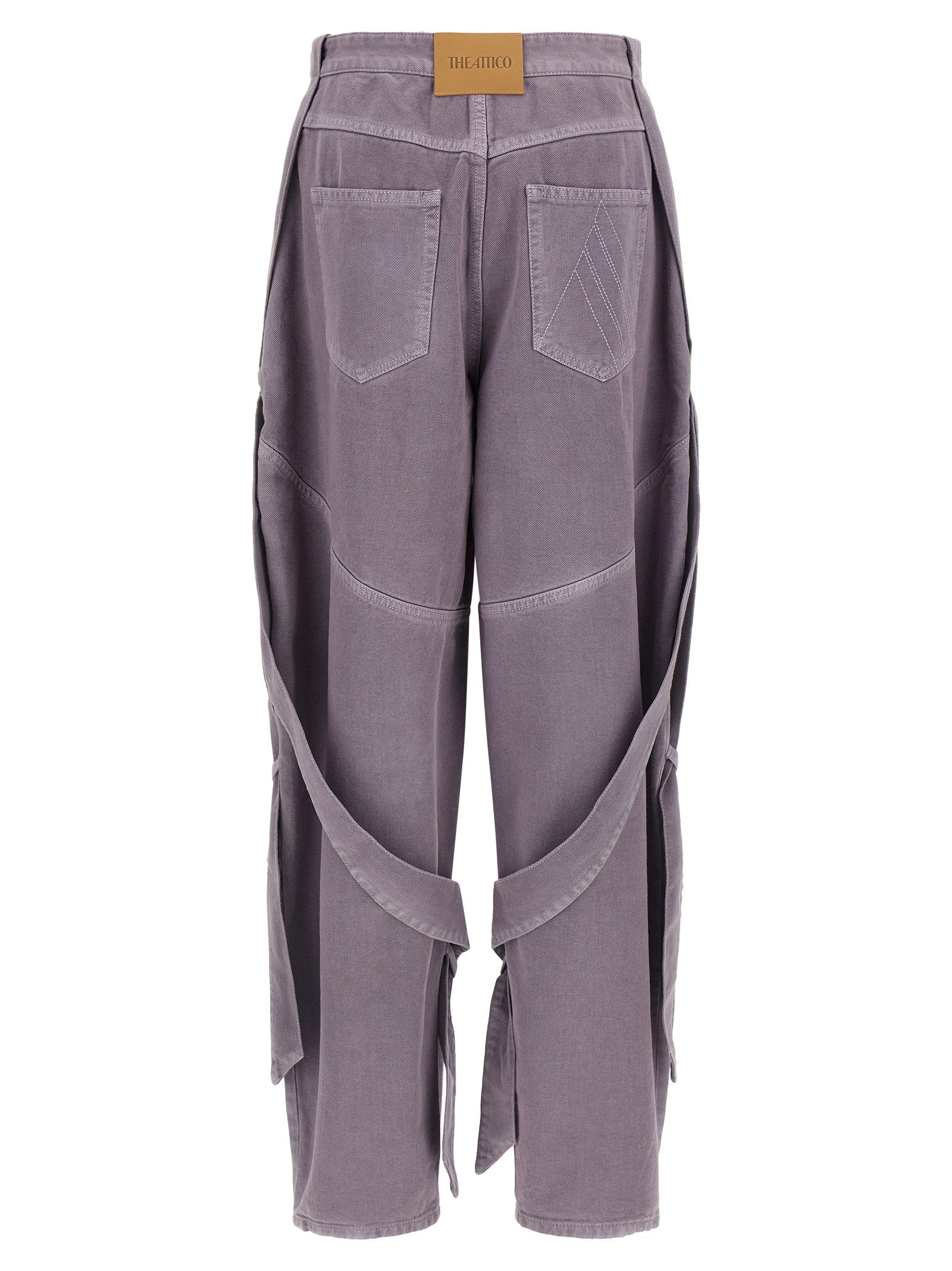 The Attico Violette Cargohose aus Baumwolle