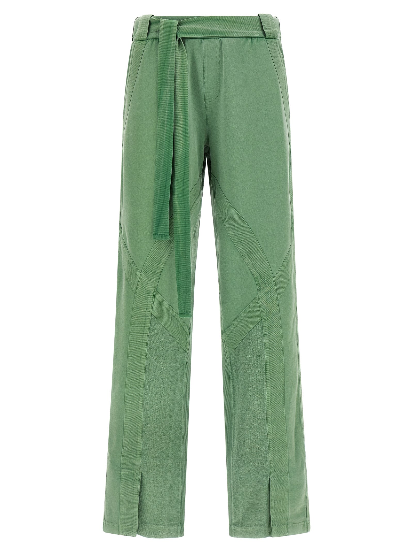 The Attico Zweifarbige Baumwoll-Freizeithose