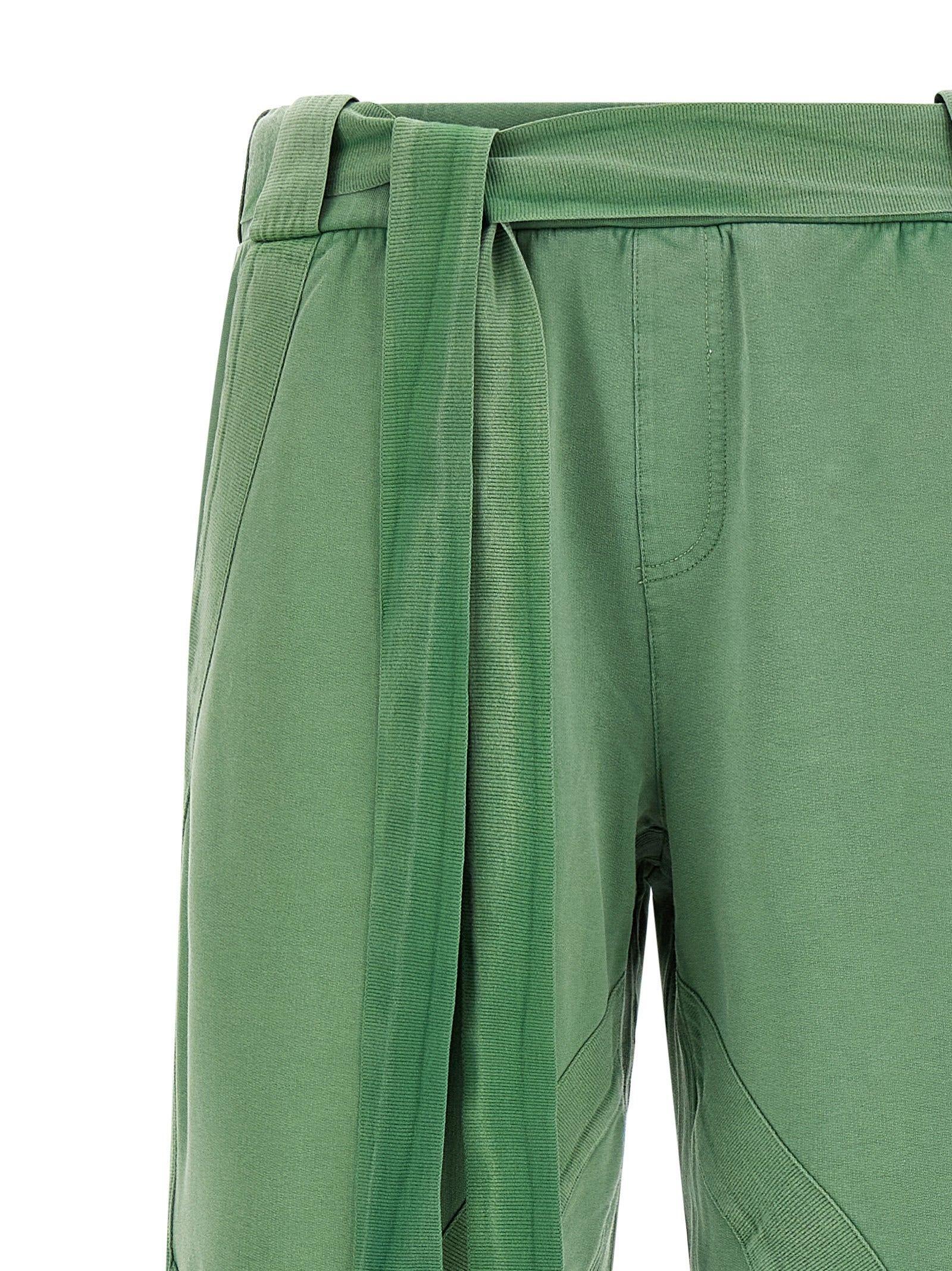 The Attico Zweifarbige Baumwoll-Freizeithose