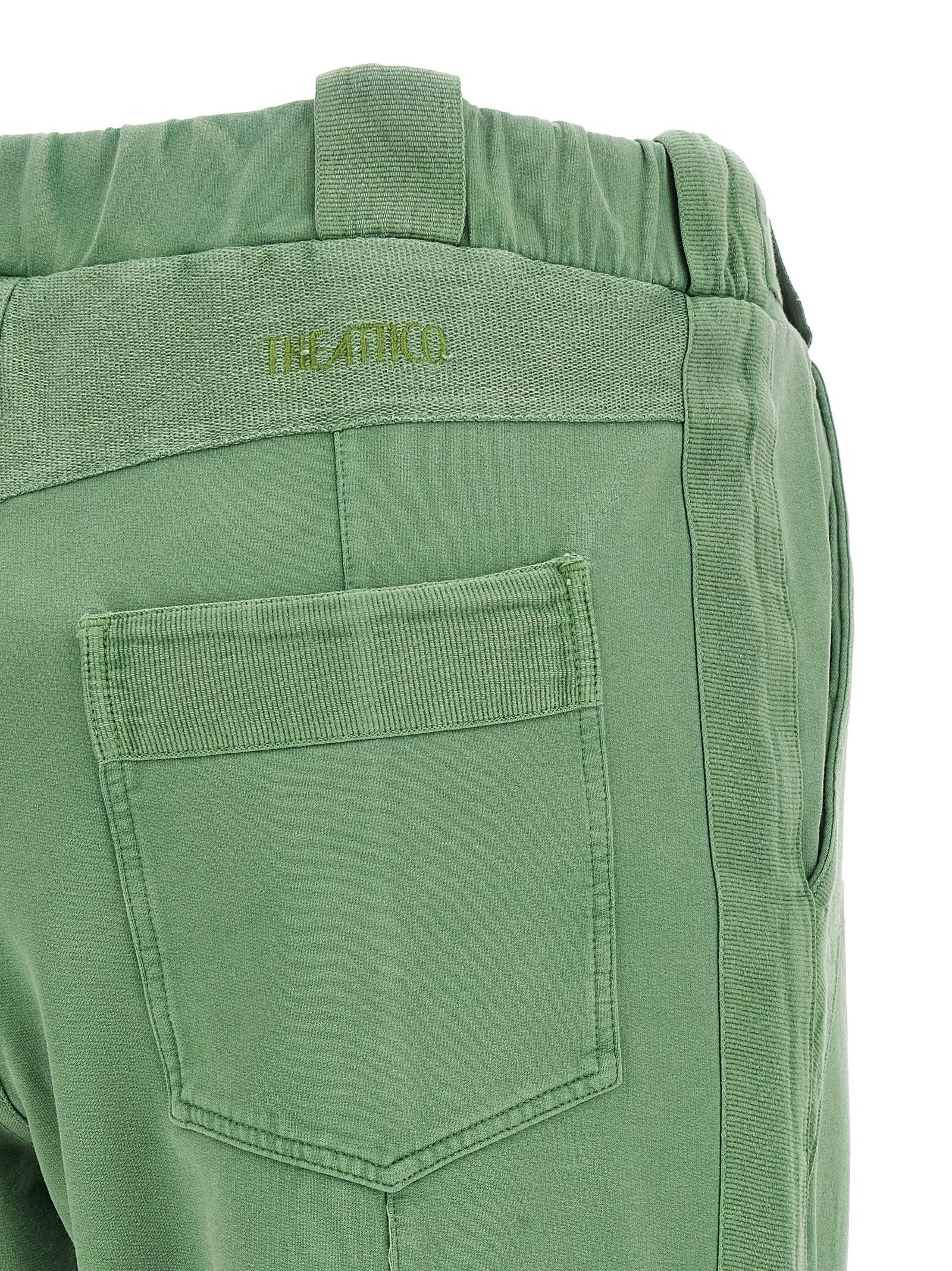 The Attico Zweifarbige Baumwoll-Freizeithose
