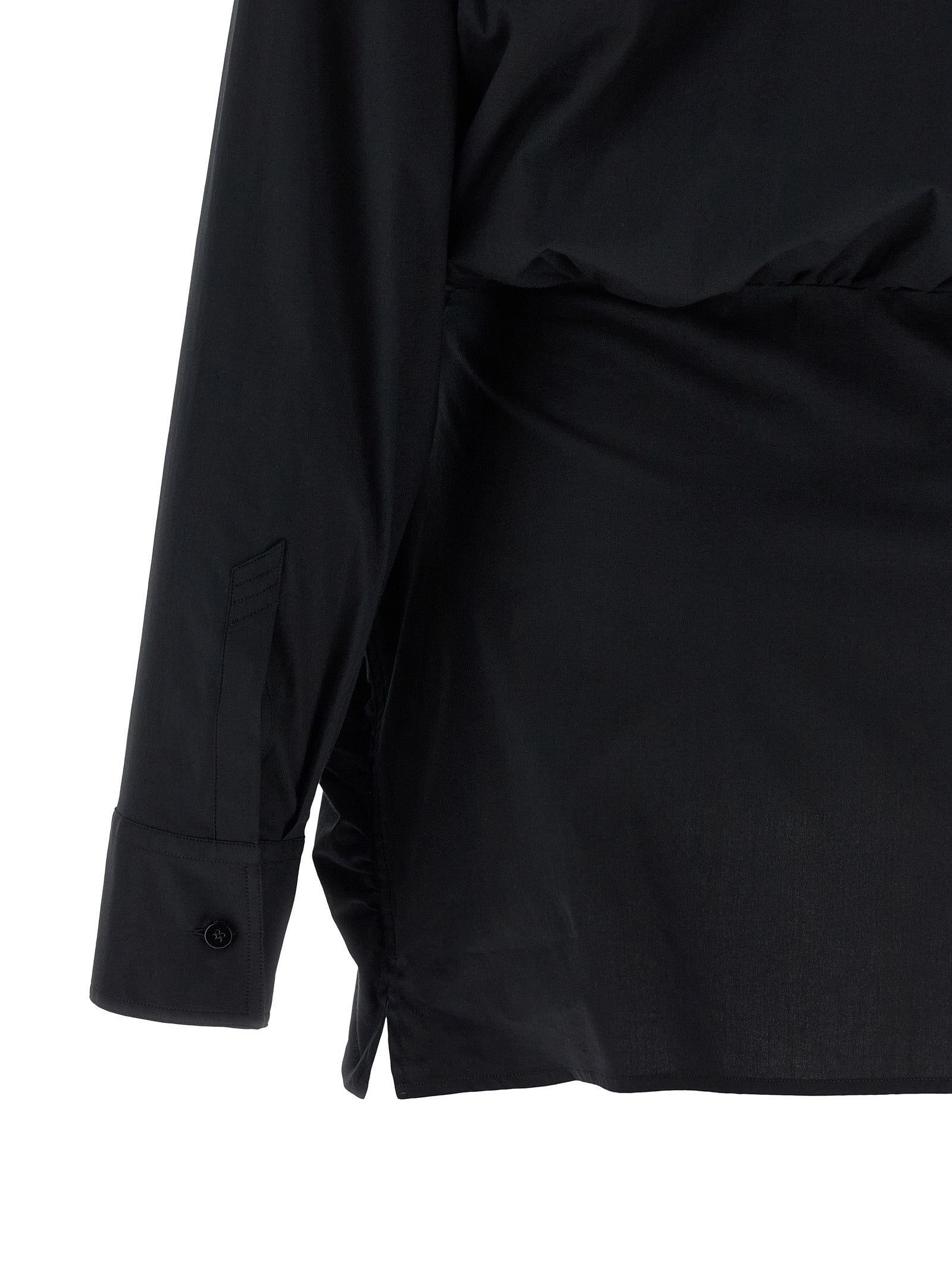 The Attico Kurzes Zweifarben-Kleid aus Baumwolle