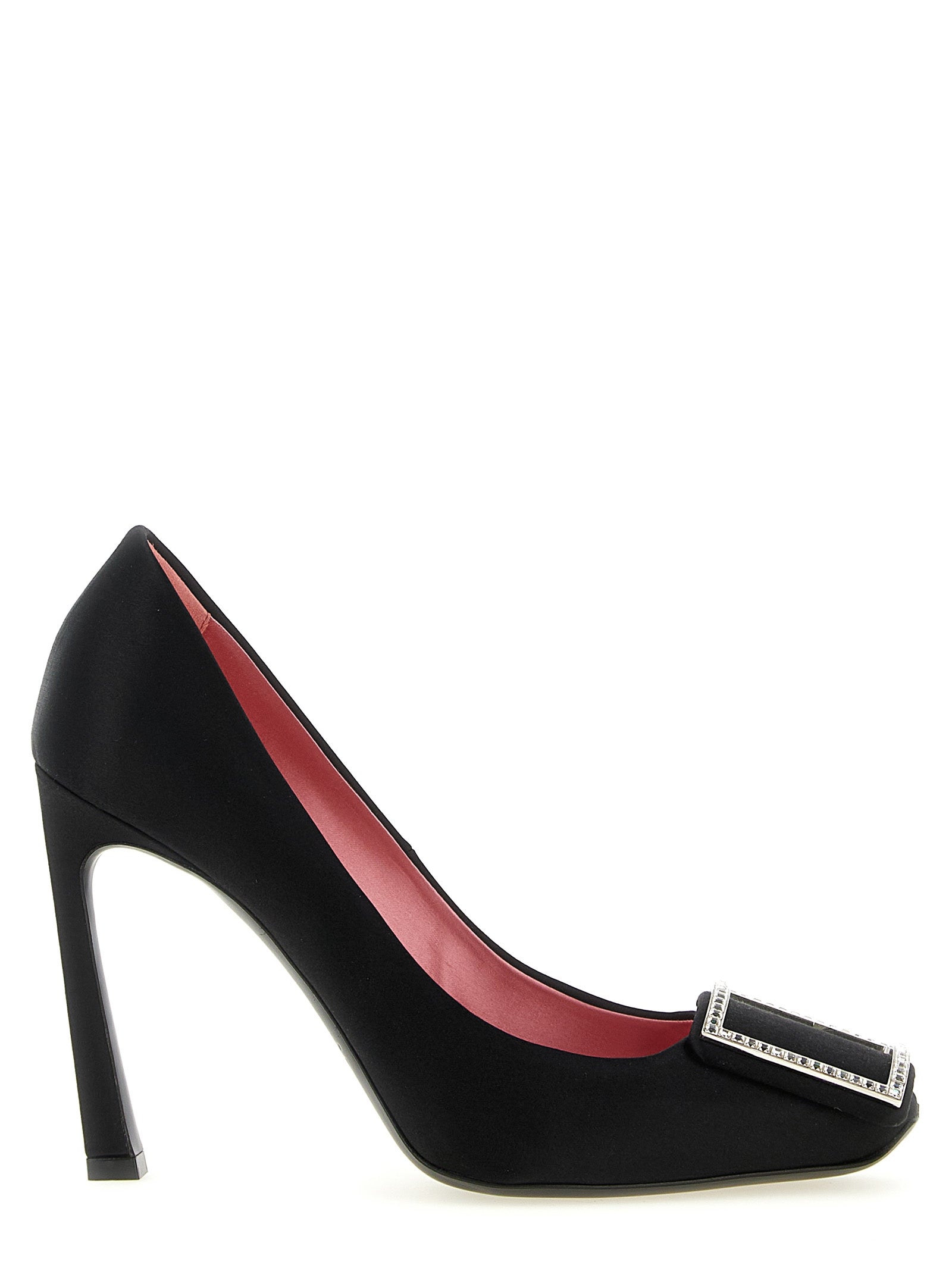 Roger Vivier Schwarze Pumps aus Viskose mit hohem Absatz