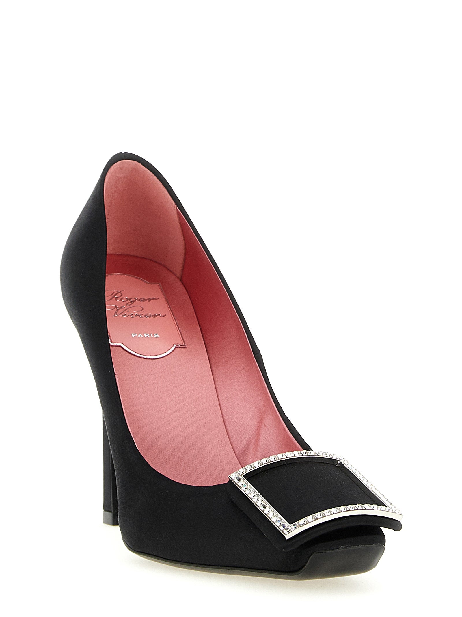 Roger Vivier Schwarze Pumps aus Viskose mit hohem Absatz